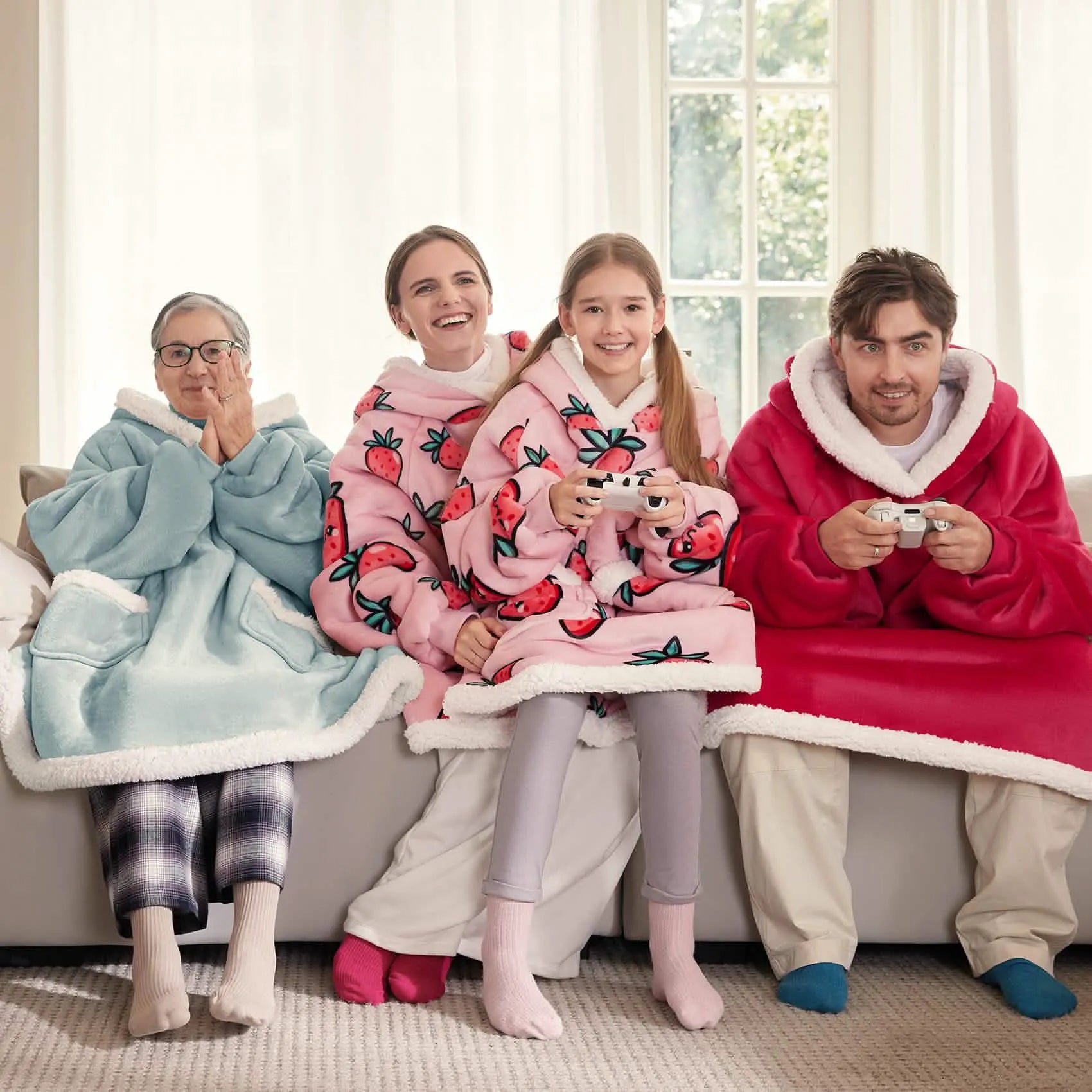 Sherpa Fleece Blanket Hoodie