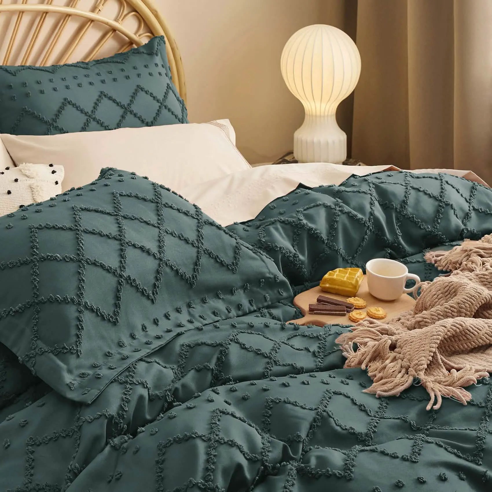 Boho Embroidery Duvet Cover Set