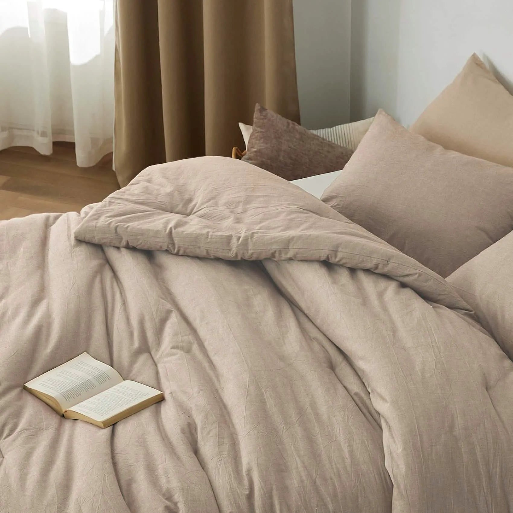 Prewashed Cotton Comforter Set