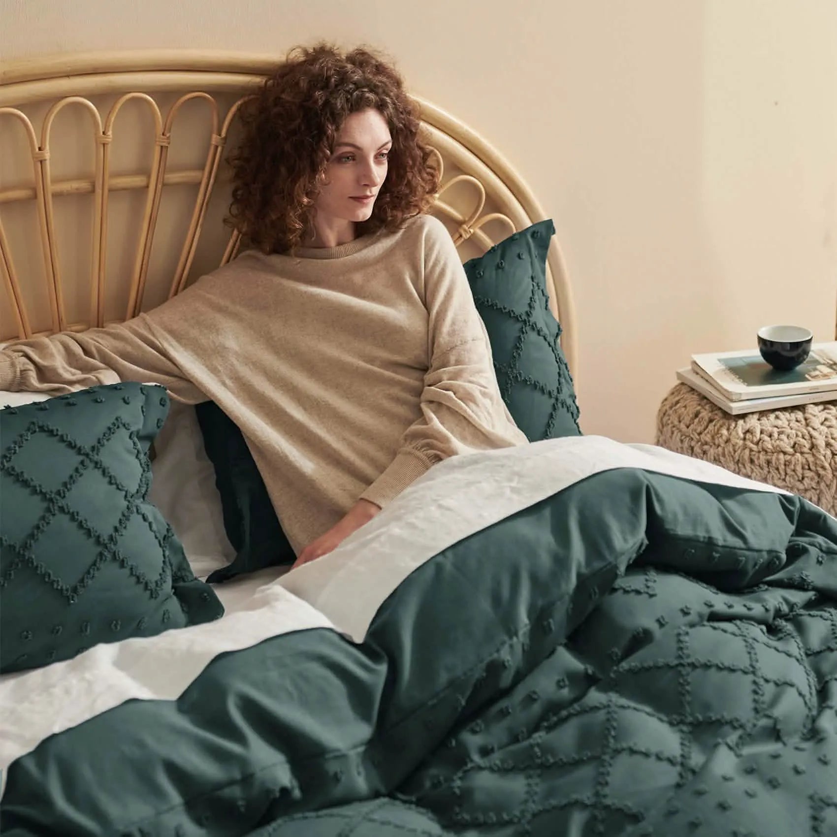 Boho Embroidery Duvet Cover Set