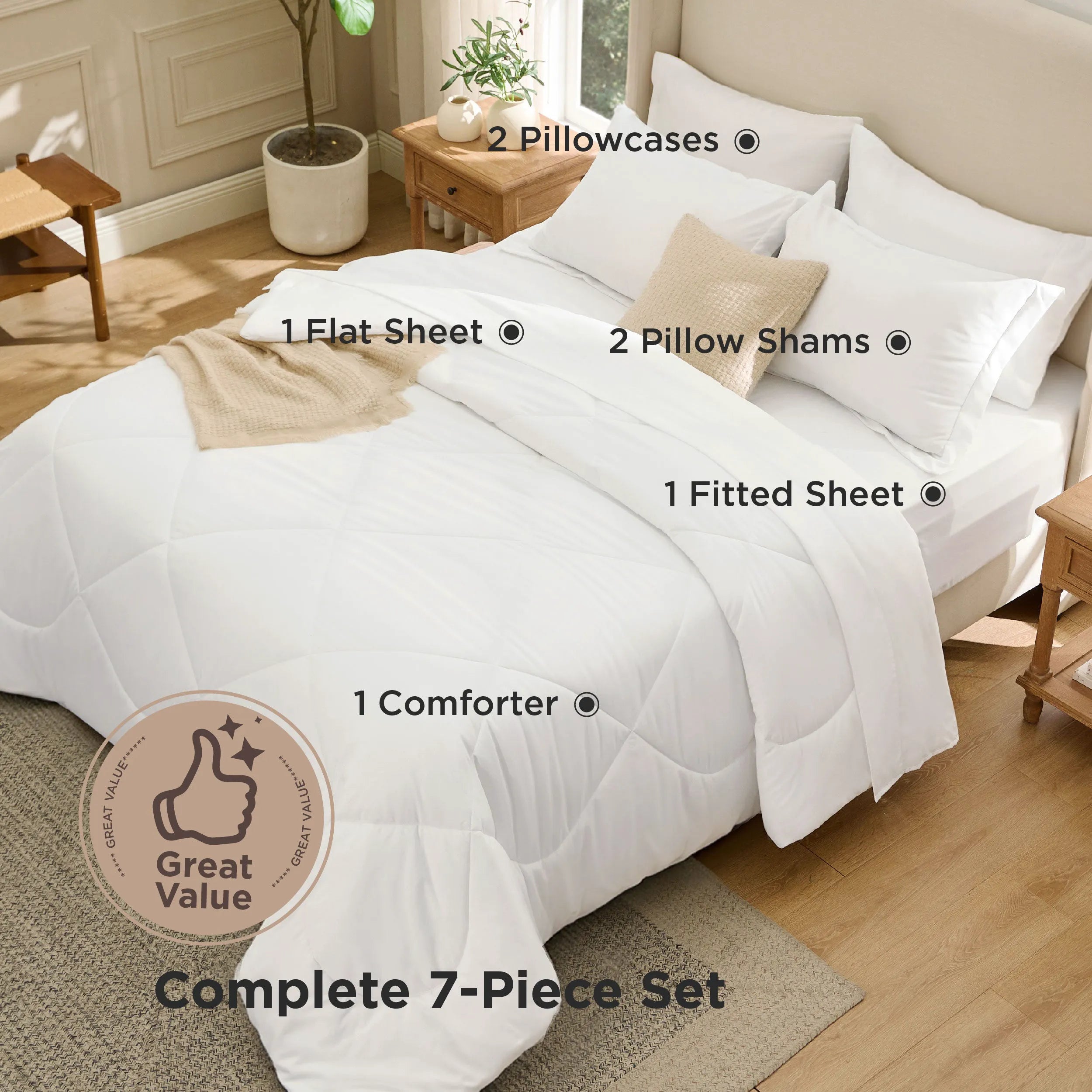 Diamond Quilted Bed-in-a-Bag