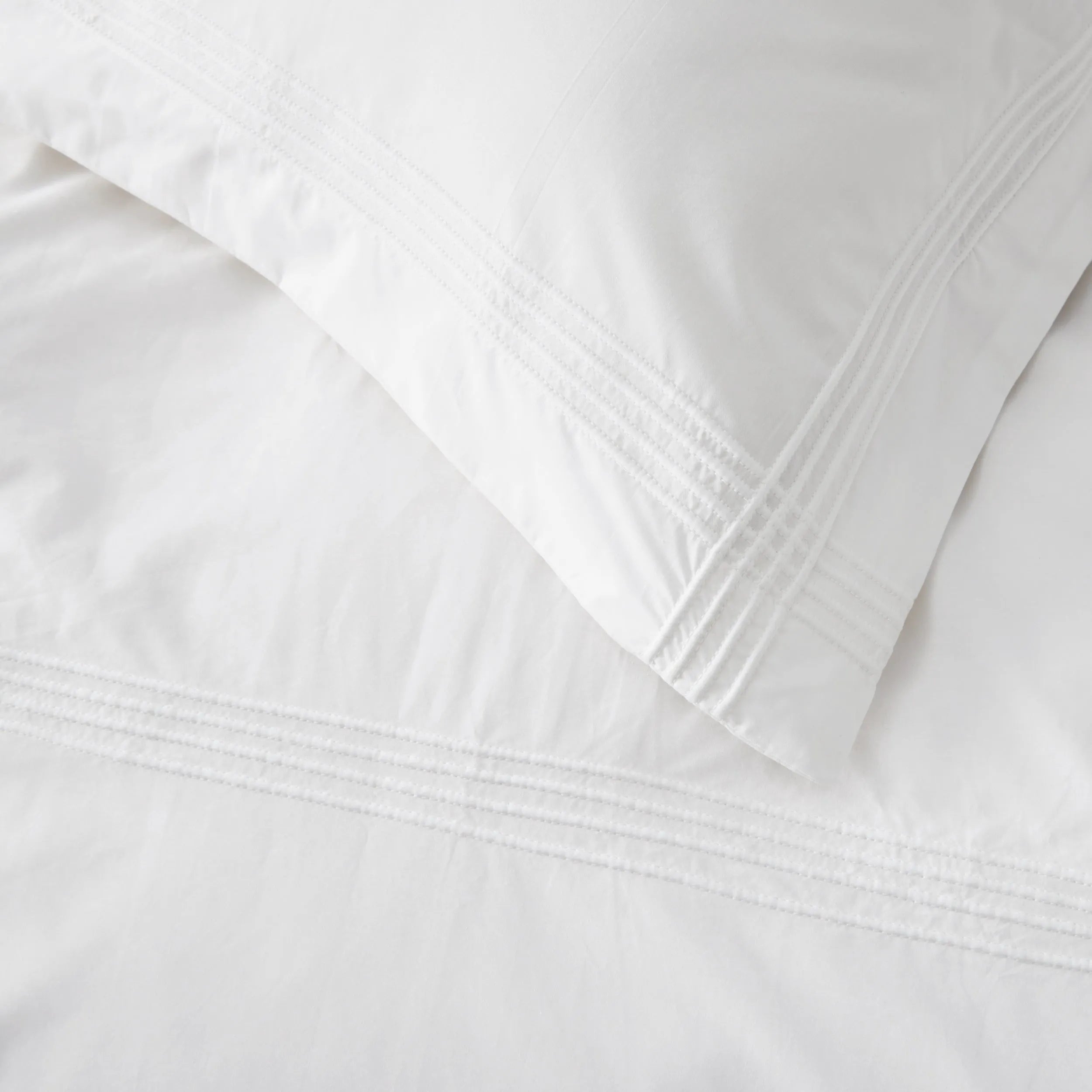 PureWoven™ Cotton Embroidered Hotel Duvet Cover Set