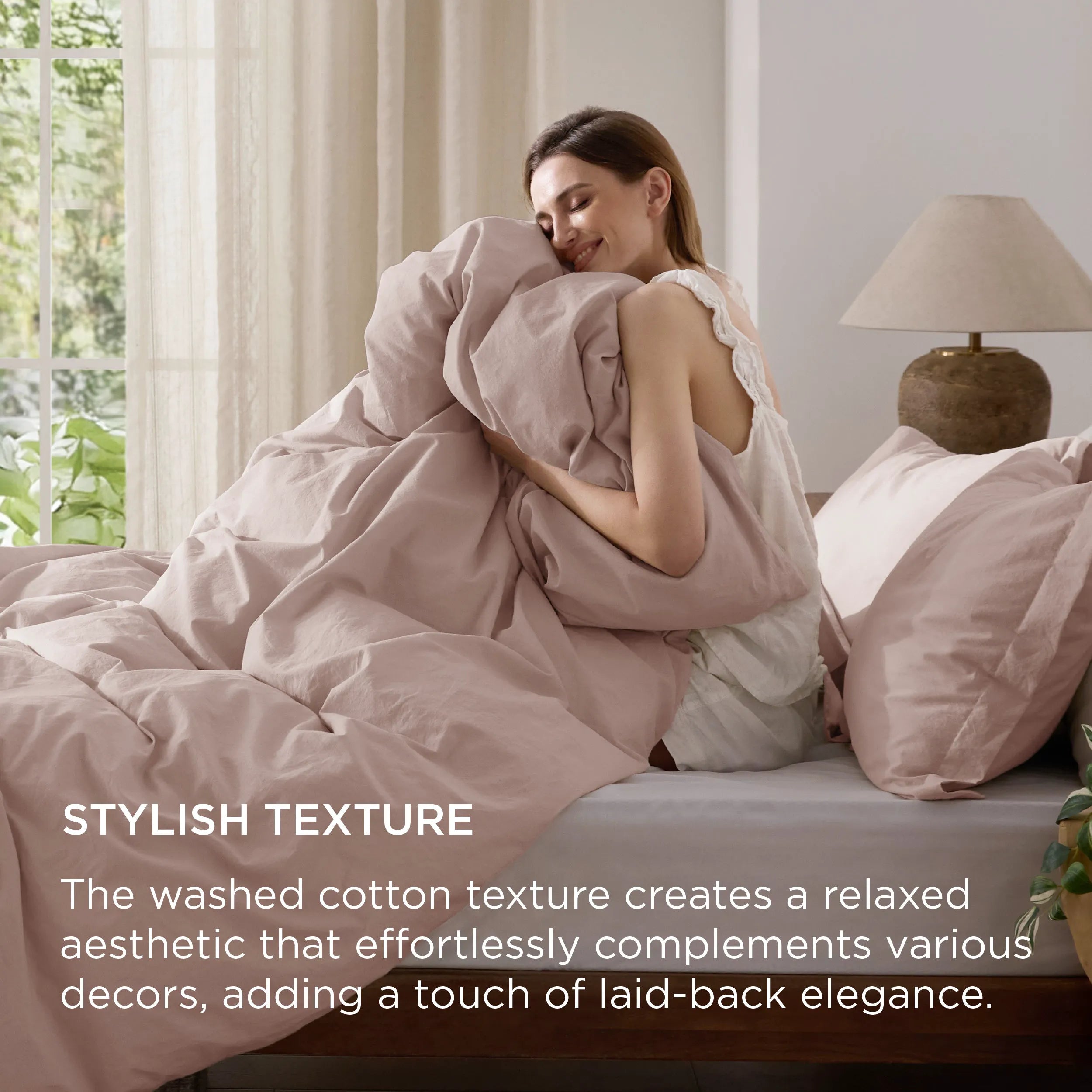 PureWoven™ Washed Cotton Duvet Cover Set