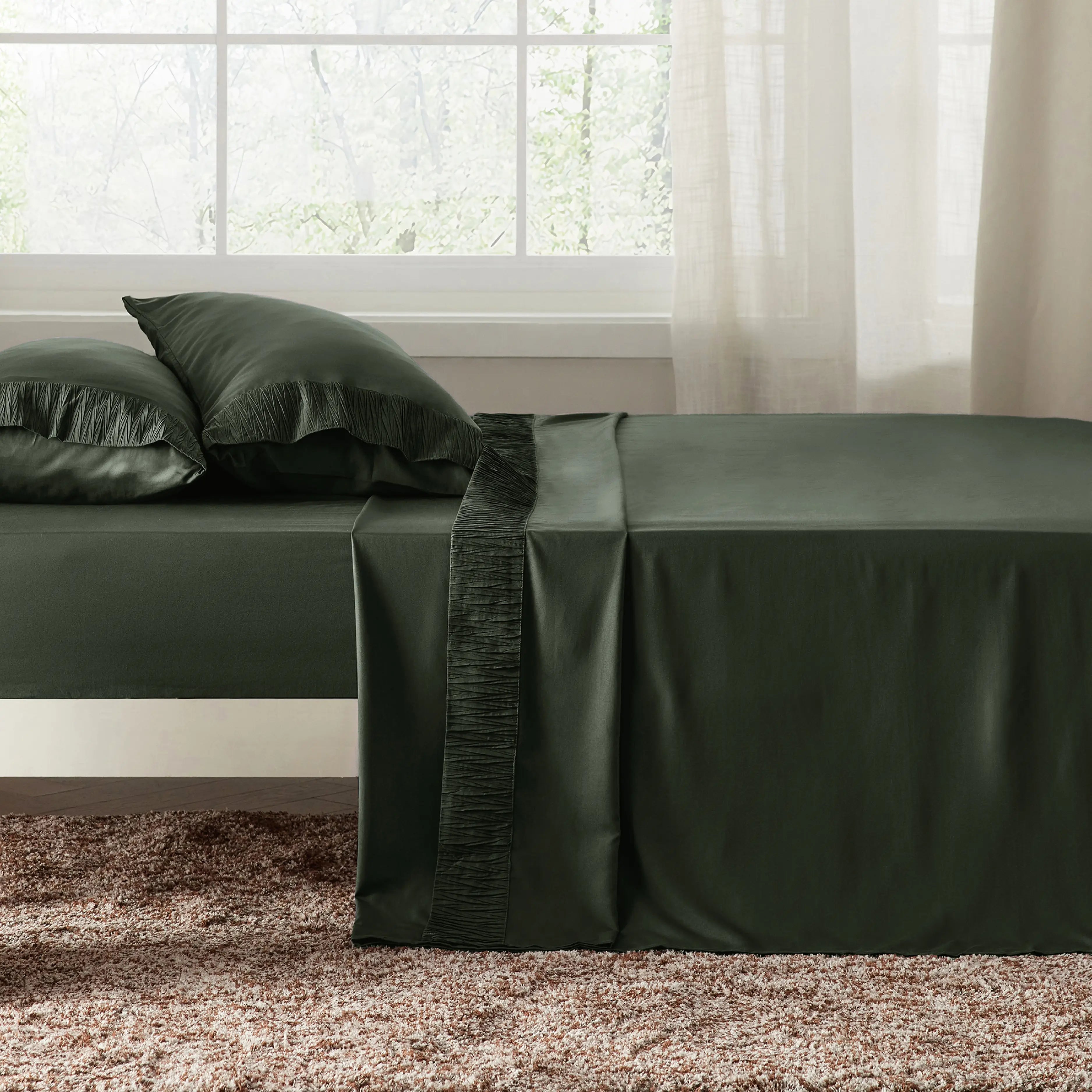 Ruched Sheet Set