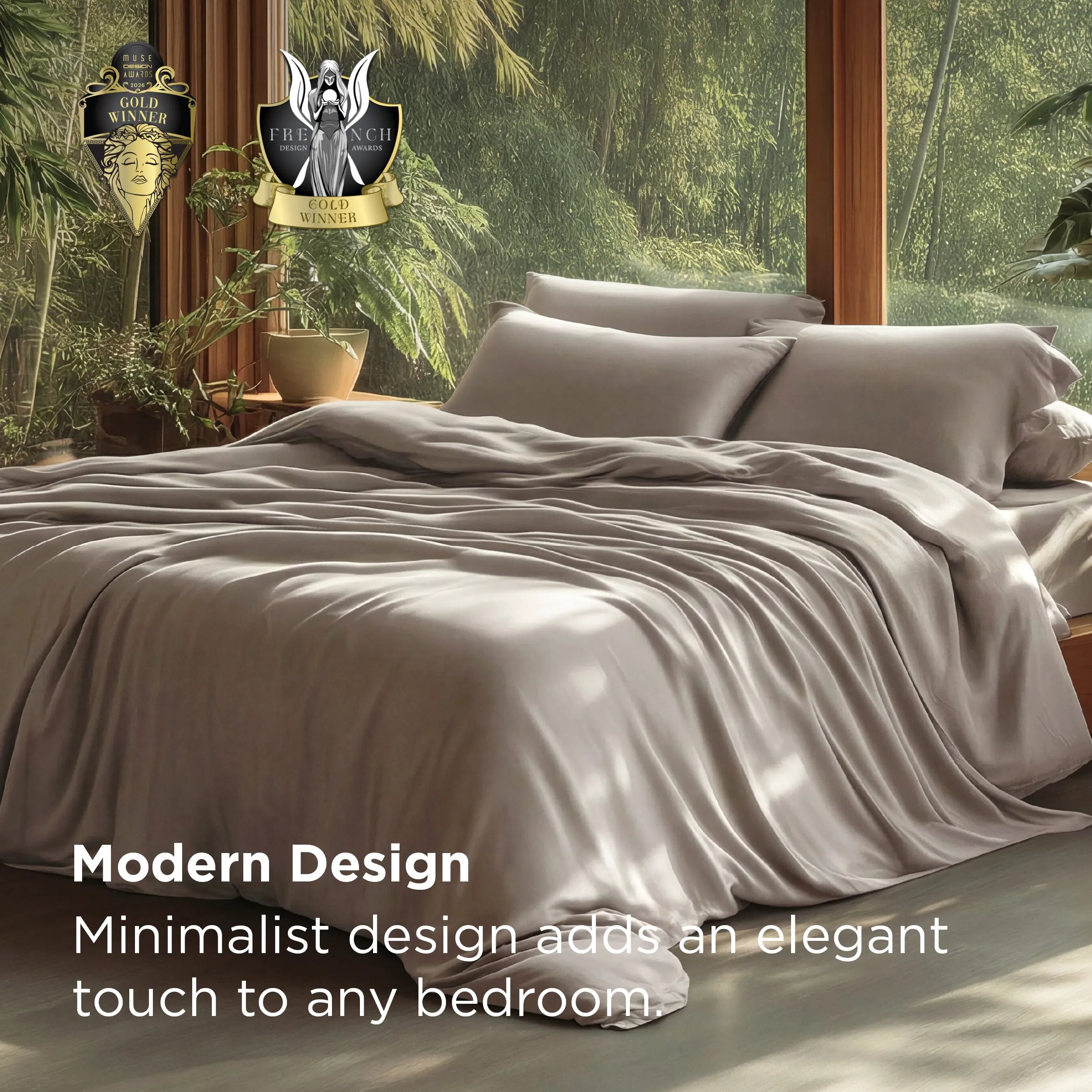 PureWoven™ Bamboo Rayon Duvet Cover Set