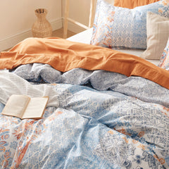PureWoven™ 100% Cotton Patterned Duvet Cover Set