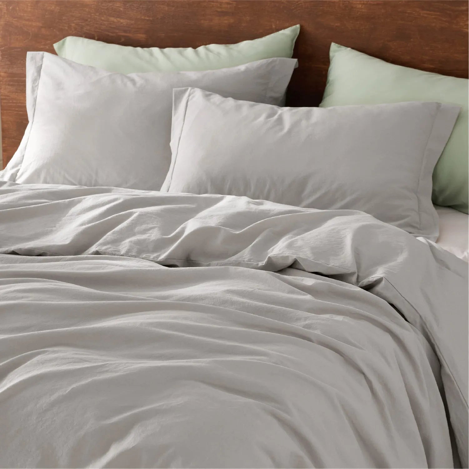 PureWoven™ Washed Cotton Duvet Cover Set