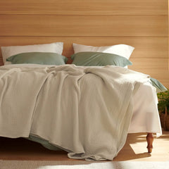 Spring Gauze Throw Blanket, 100% Cotton