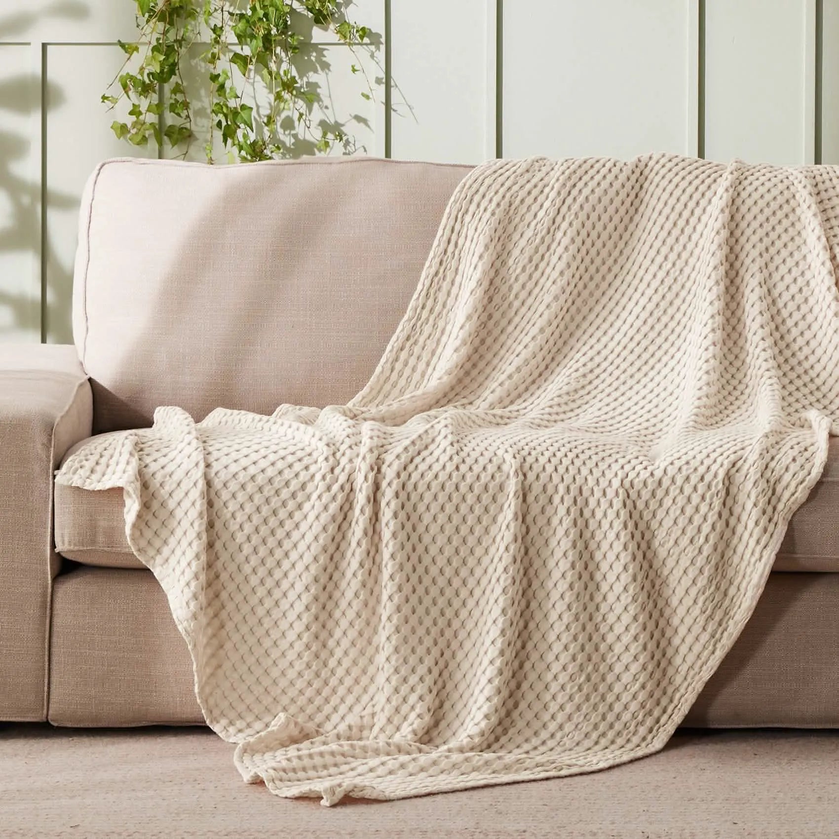 Bamboo Rayon Waffle Blanket