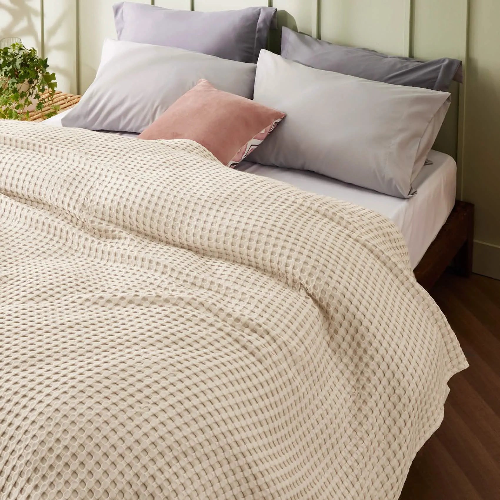 Bamboo Rayon Waffle Blanket
