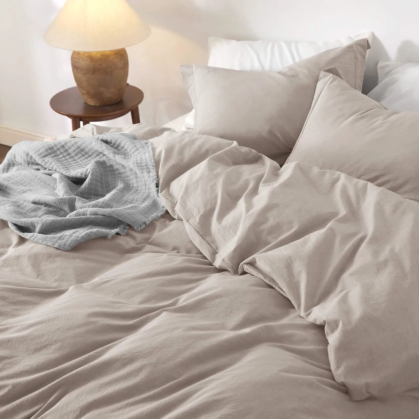 PureWoven™ Washed Cotton Duvet Cover Set