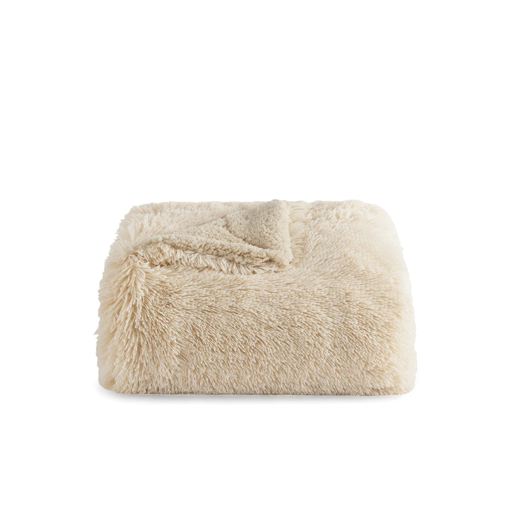 Fuzzy Faux Fur Throw Blanket