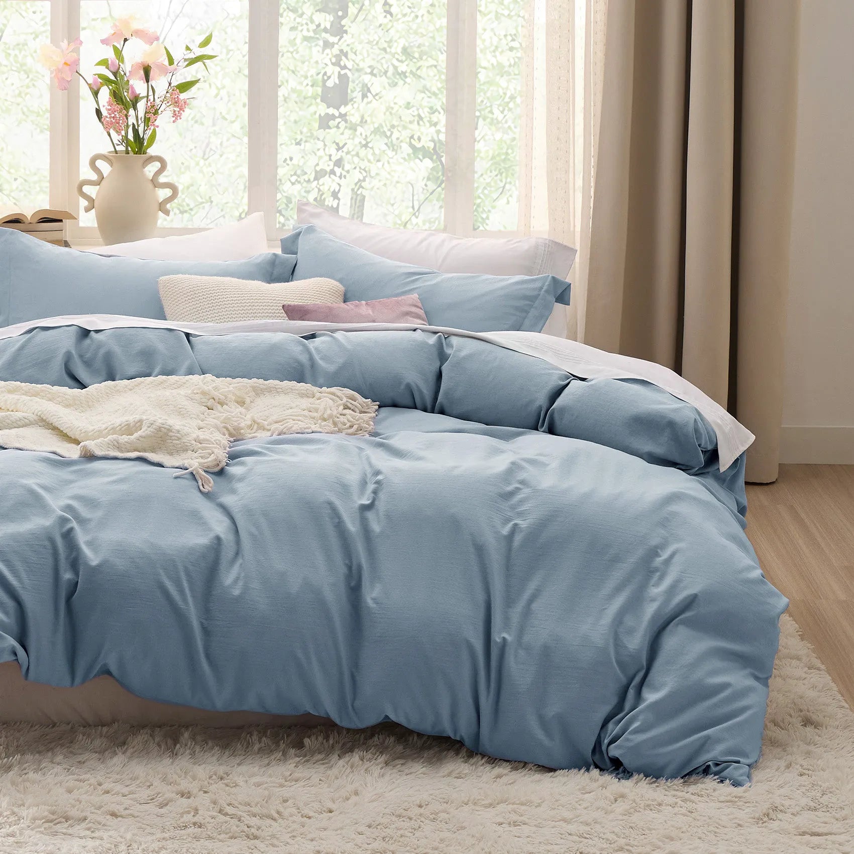 Ultra-Soft Hypoallergenic Microfiber Duvet Cover Set