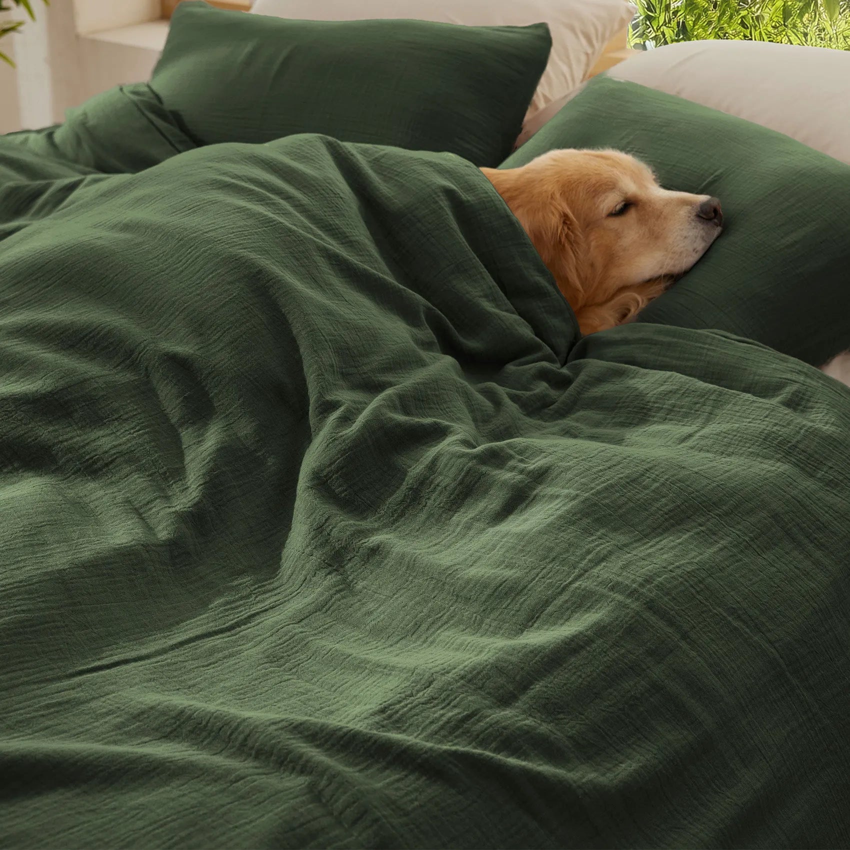 PureWoven™ Bamboo Cotton Muslin Duvet Cover Set