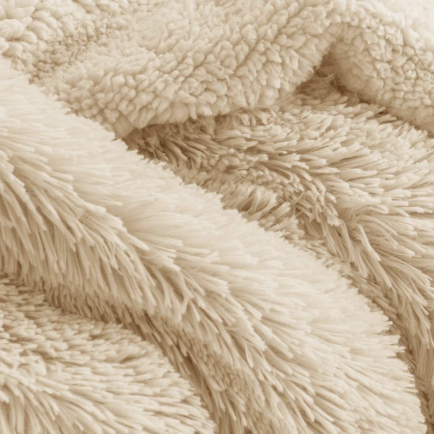 Fuzzy Faux Fur Throw Blanket