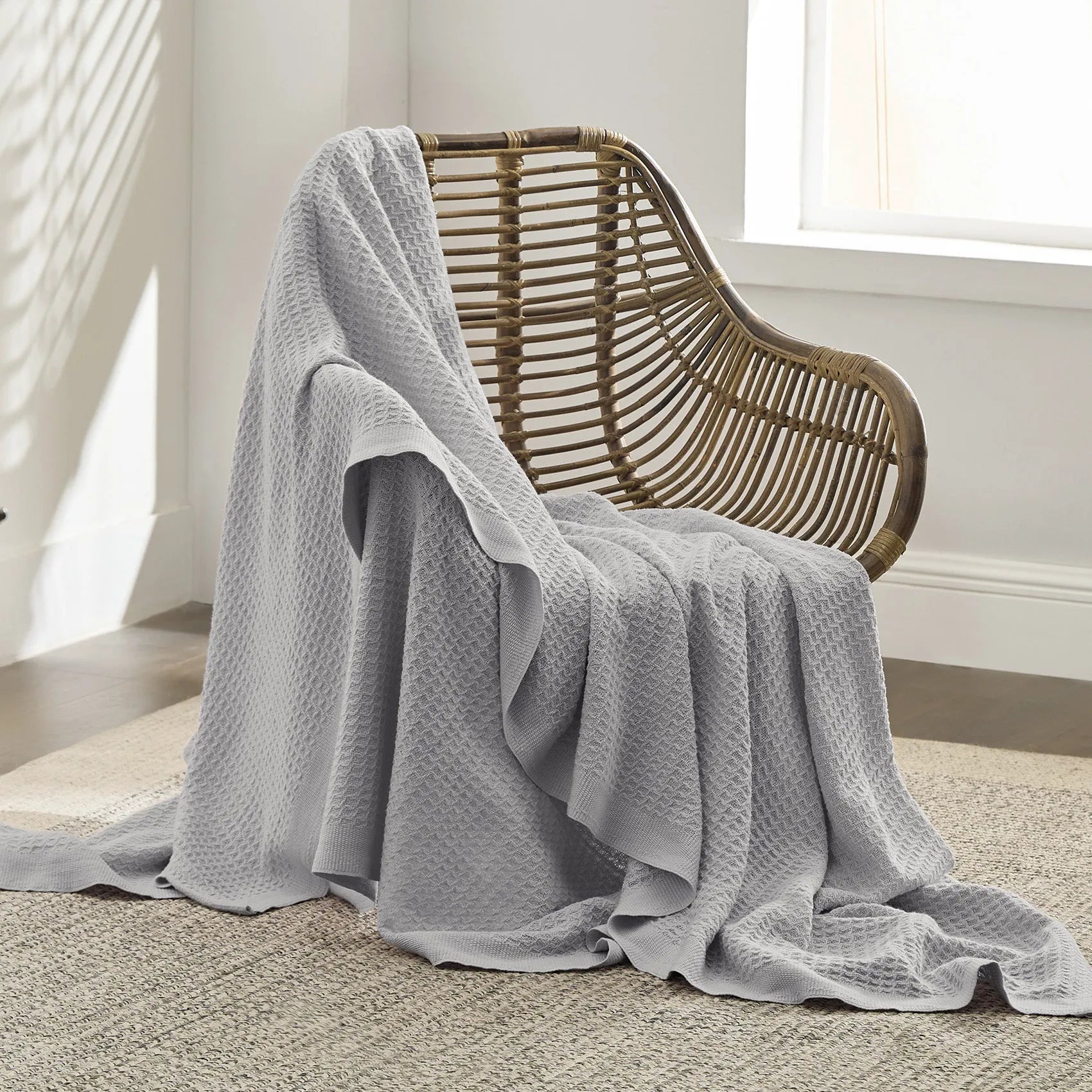 Cotton Waffle Weave Blanket