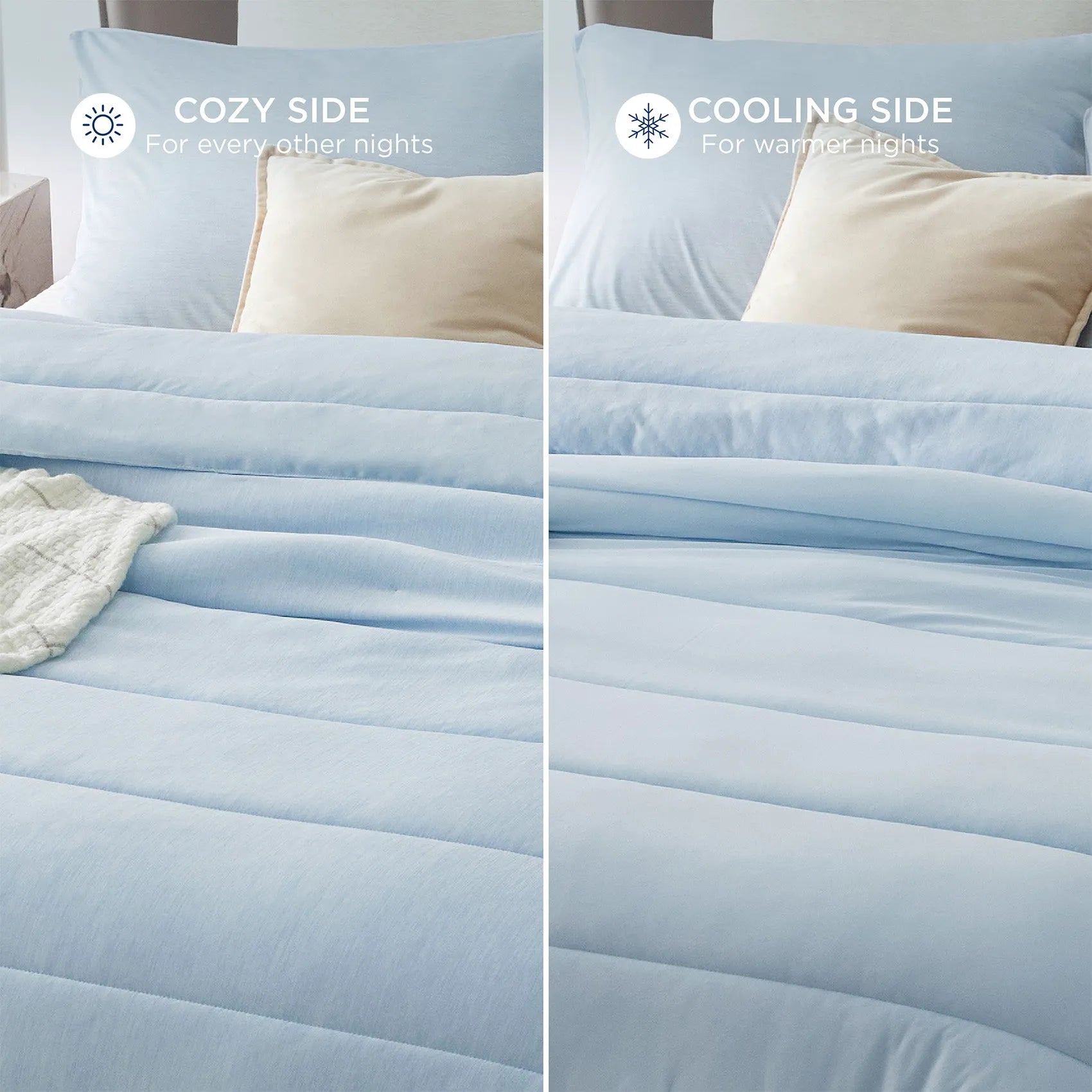 Reversible Warm & Cooling Comforter Set