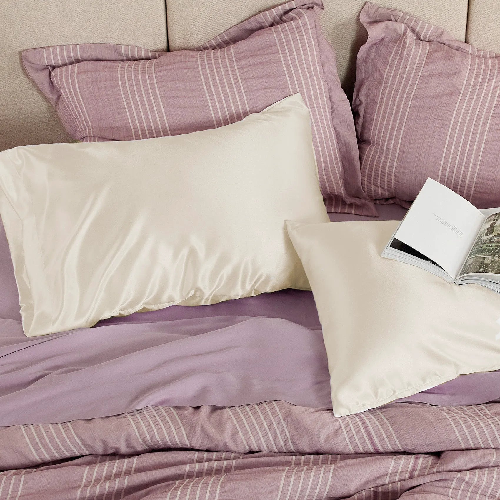 Luxurious Solid Satin Pillowcase
