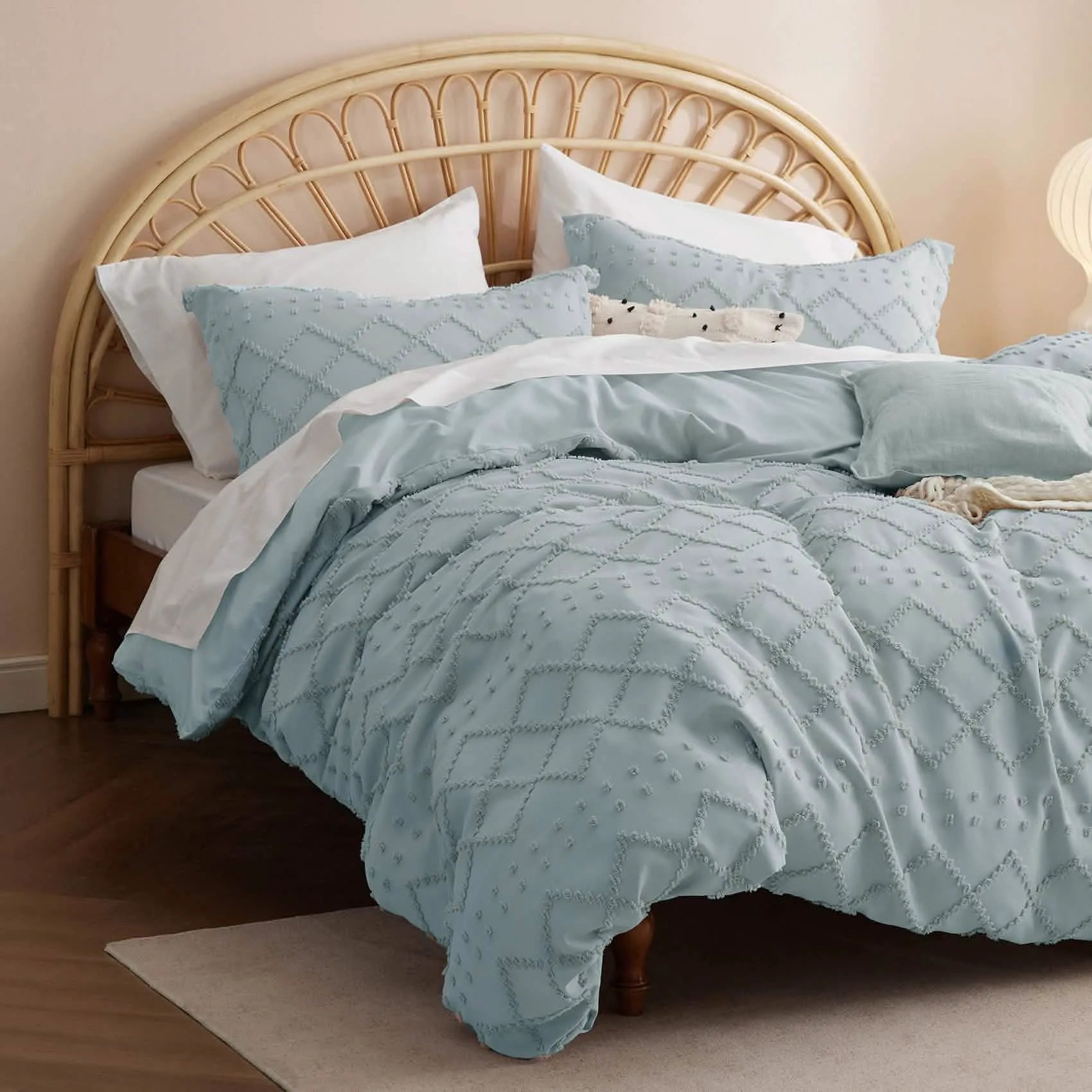 Boho Embroidery Duvet Cover Set