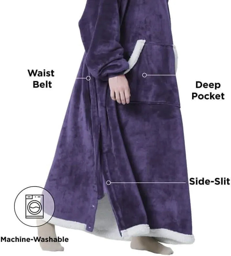 Sherpa Fleece Blanket Hoodie
