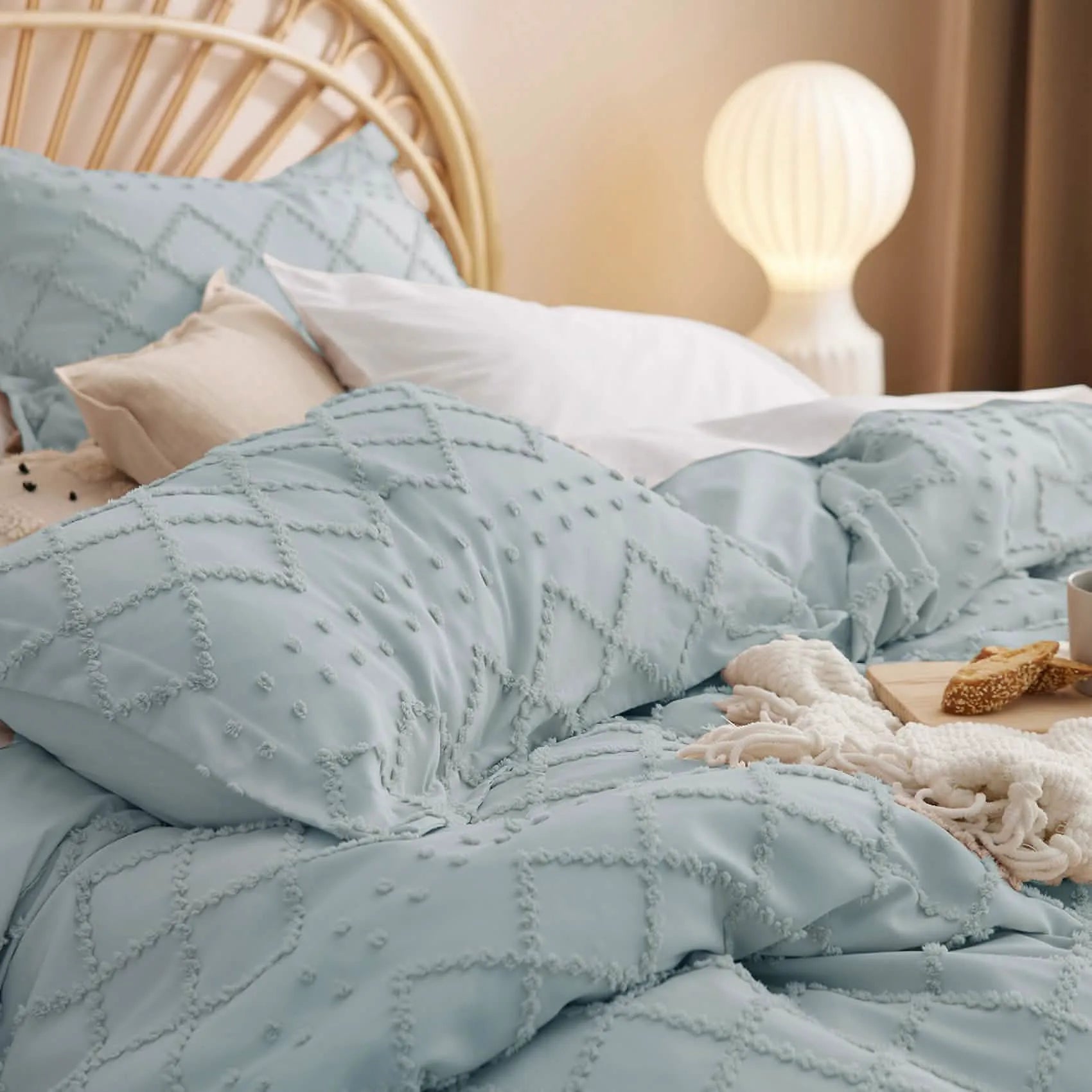 Boho Embroidery Duvet Cover Set
