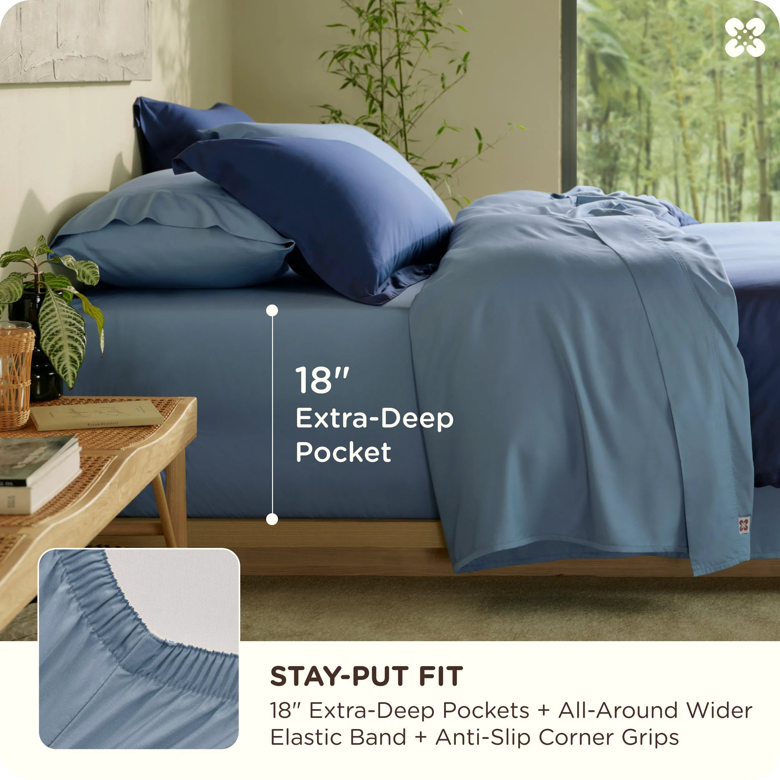 PureWoven™ Organic Bamboo Viscose Sheet Set