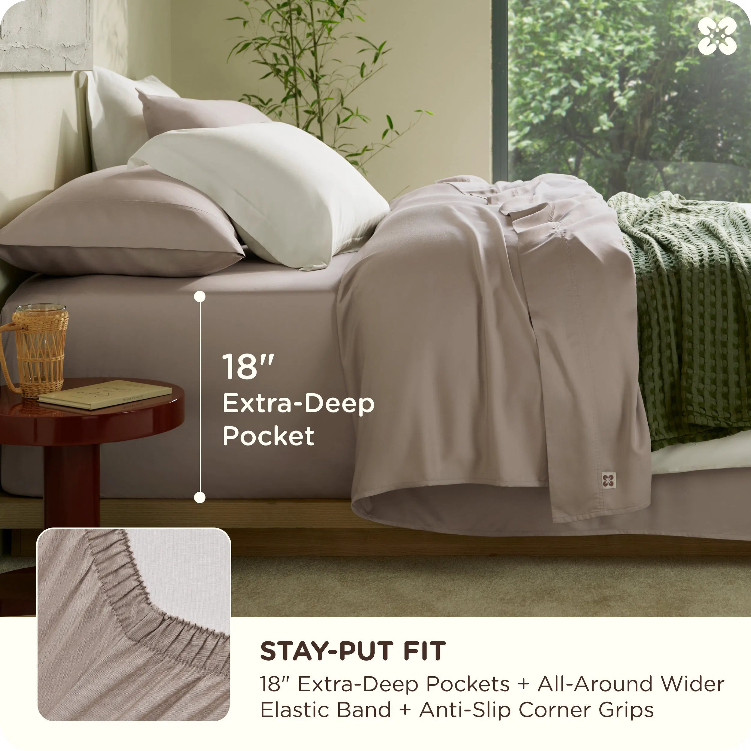 PureWoven™ Organic Bamboo Viscose Sheet Set