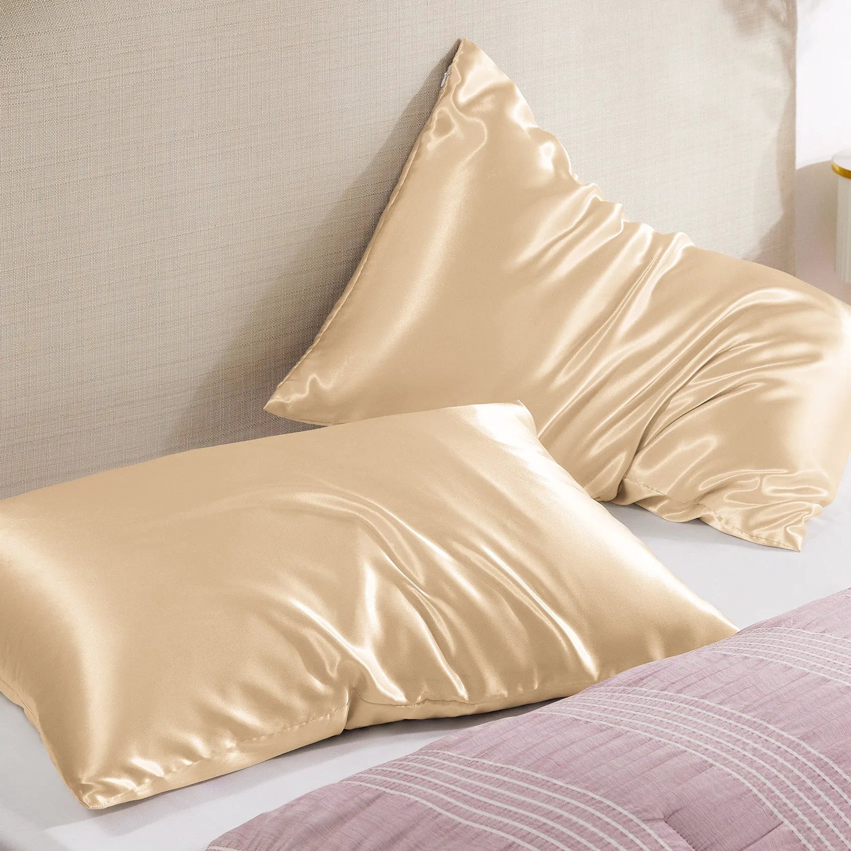Luxurious Solid Satin Pillowcase