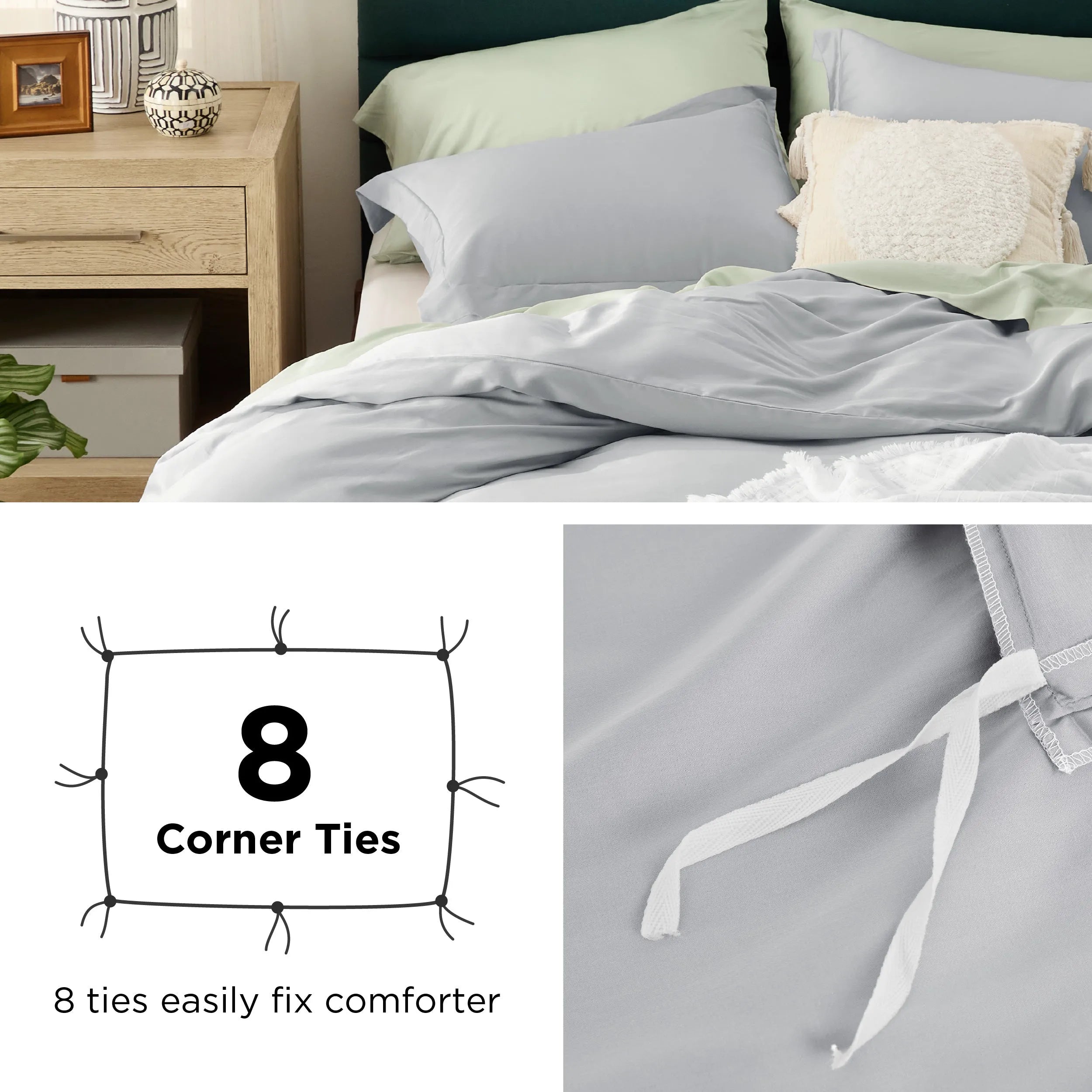 Lyocell Cotton Blend Duvet Cover Set