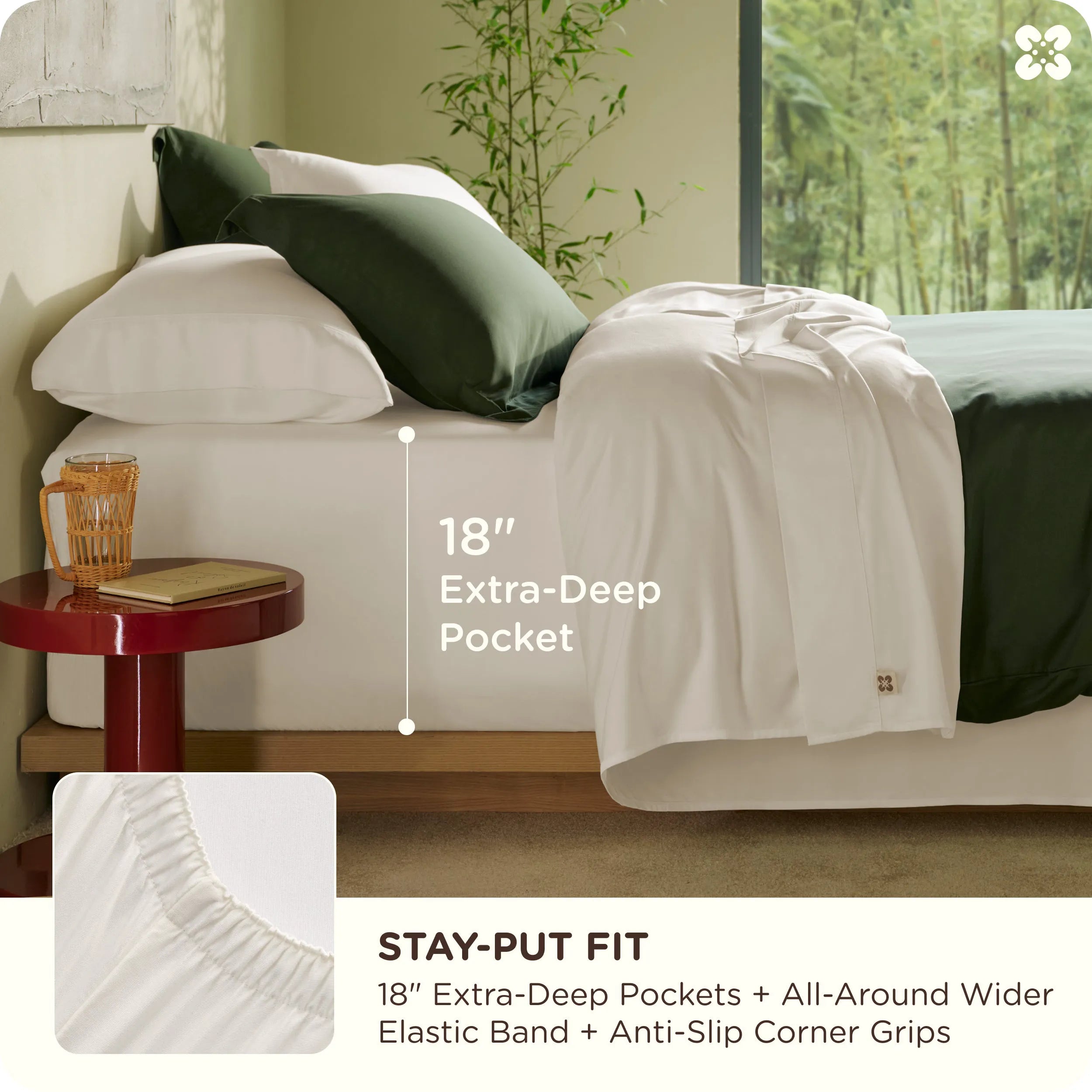 PureWoven™ Organic Bamboo Viscose Sheet Set