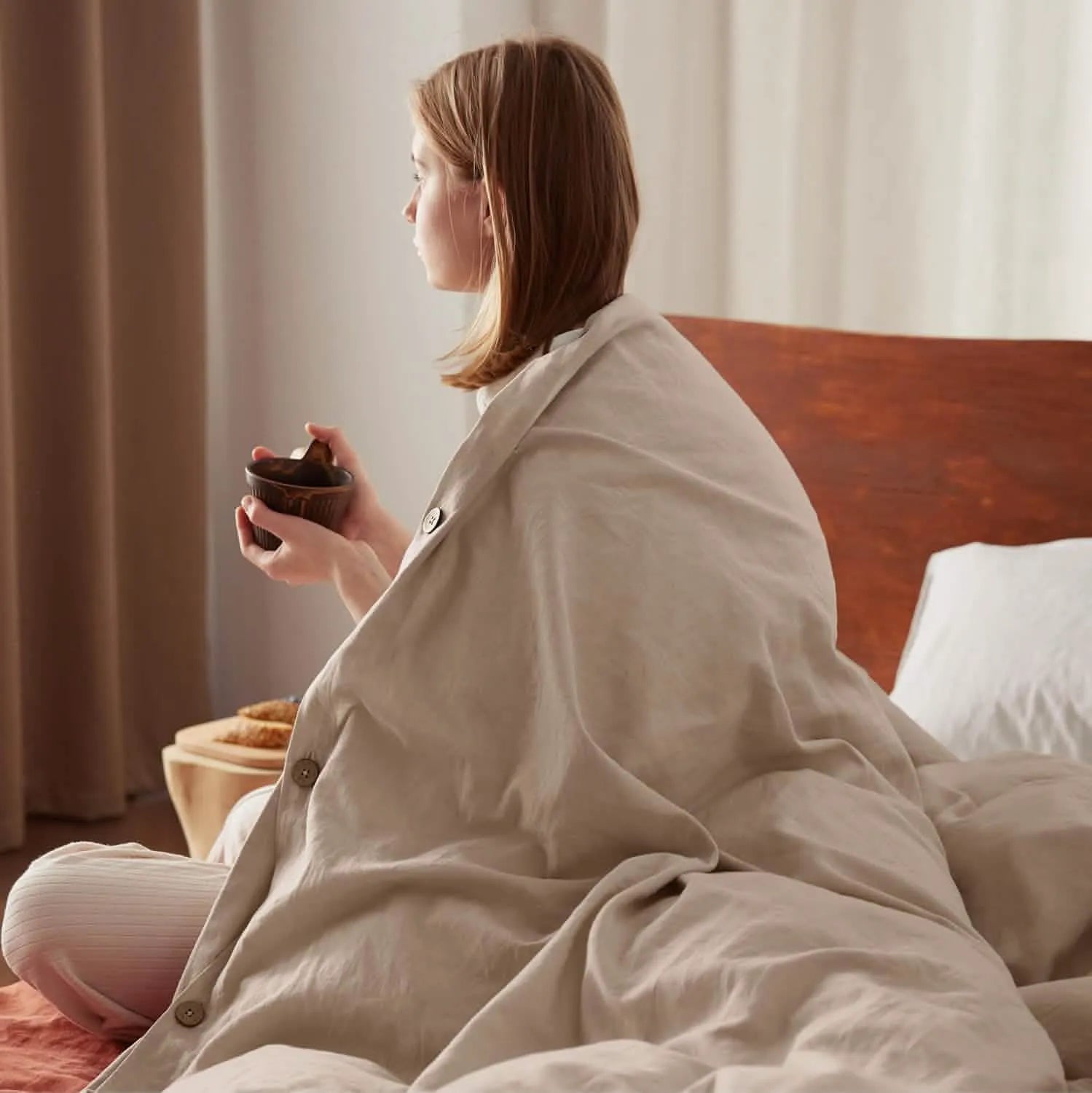 PureWoven™ Cotton-Linen Blend Duvet Cover Set
