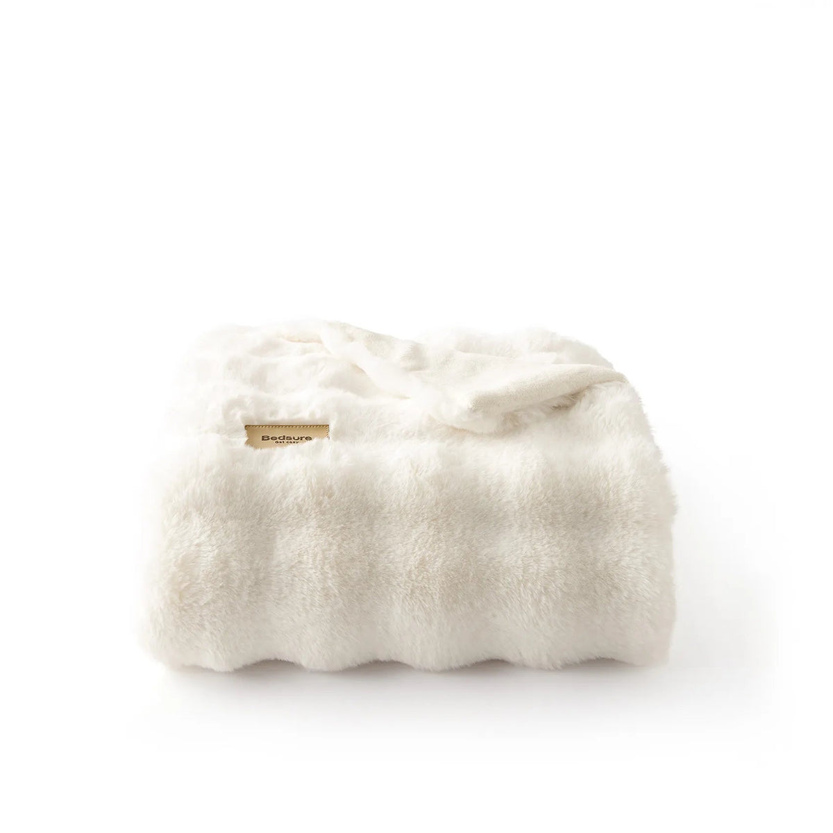 Faux Fur Bubble Blanket