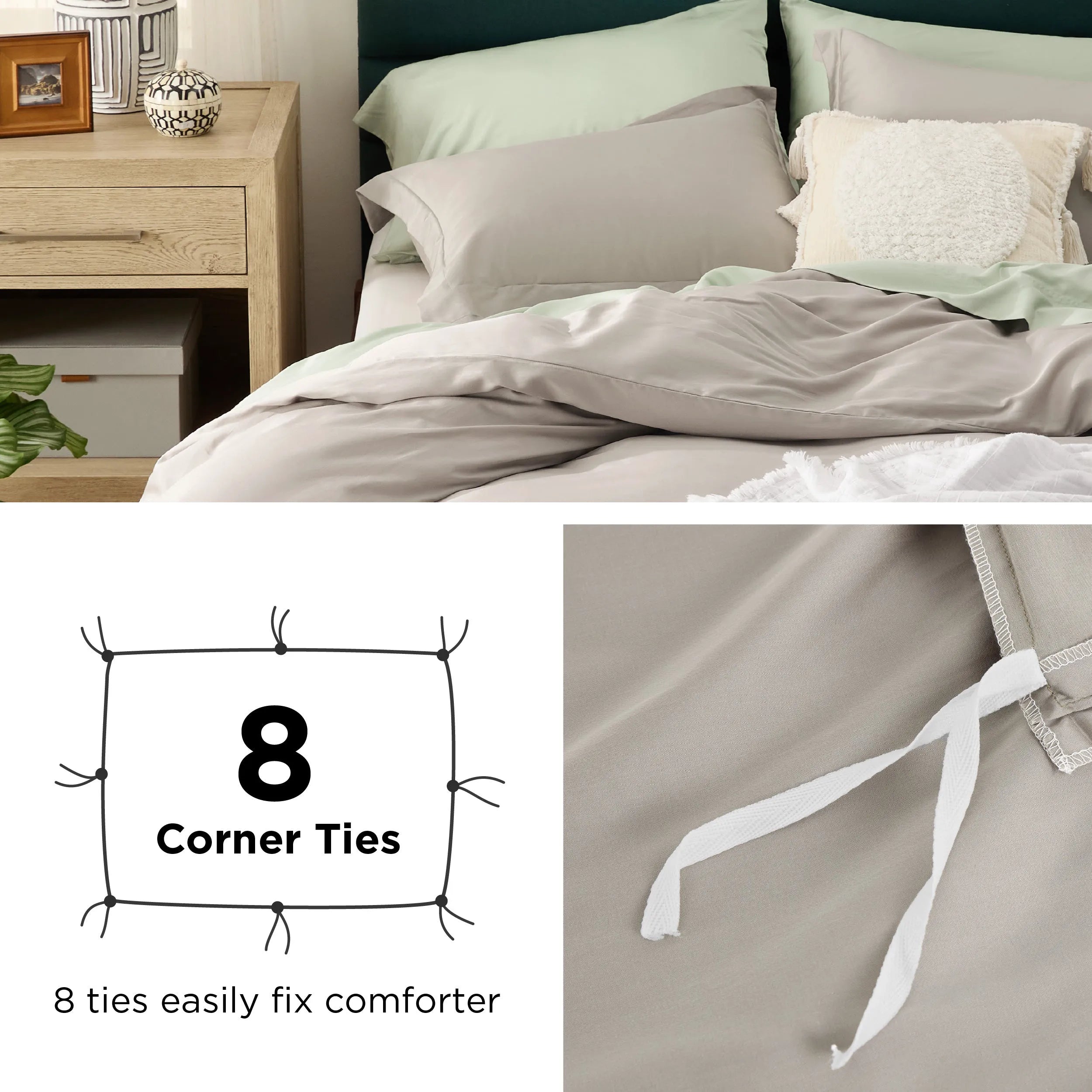 Lyocell Cotton Blend Duvet Cover Set