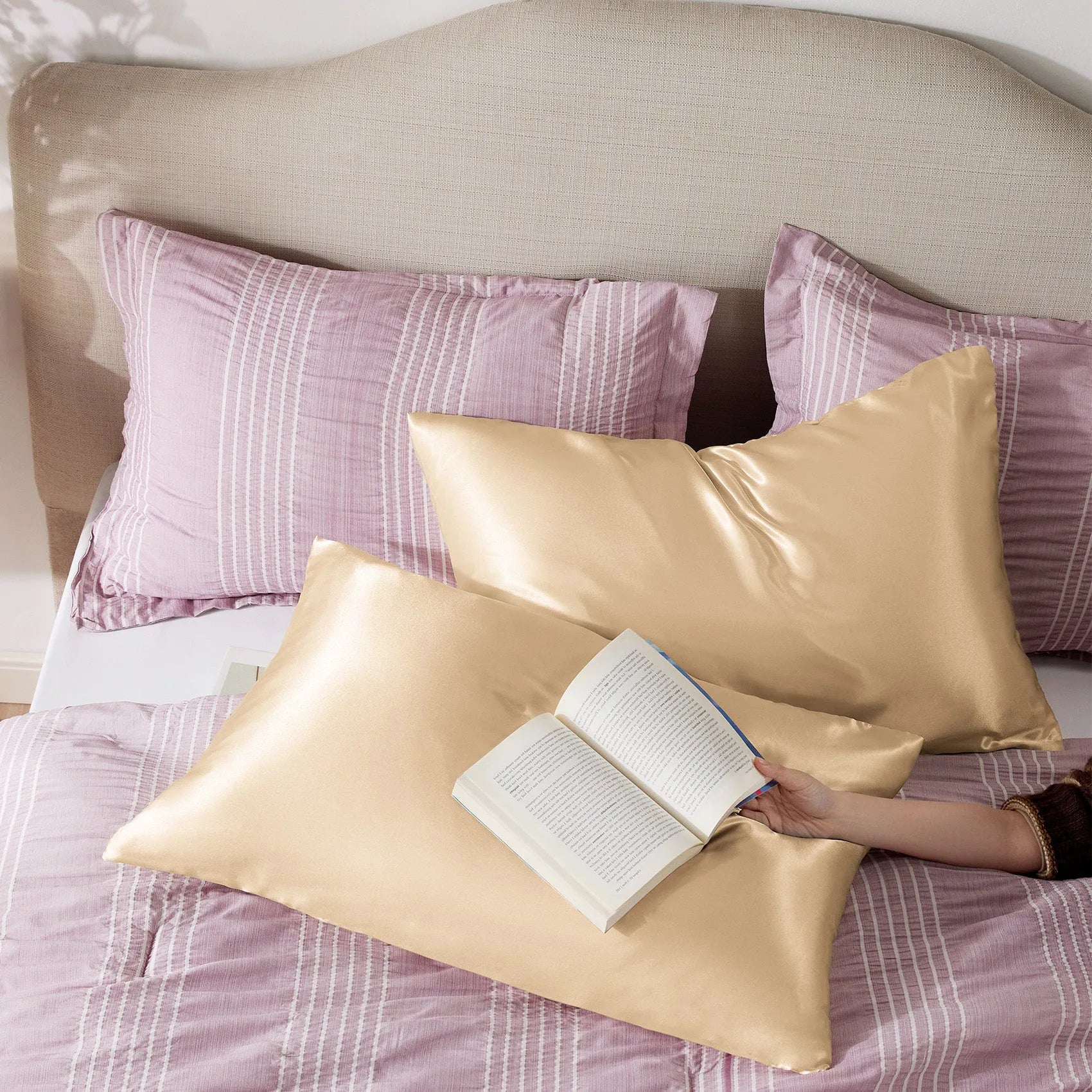 Luxurious Solid Satin Pillowcase