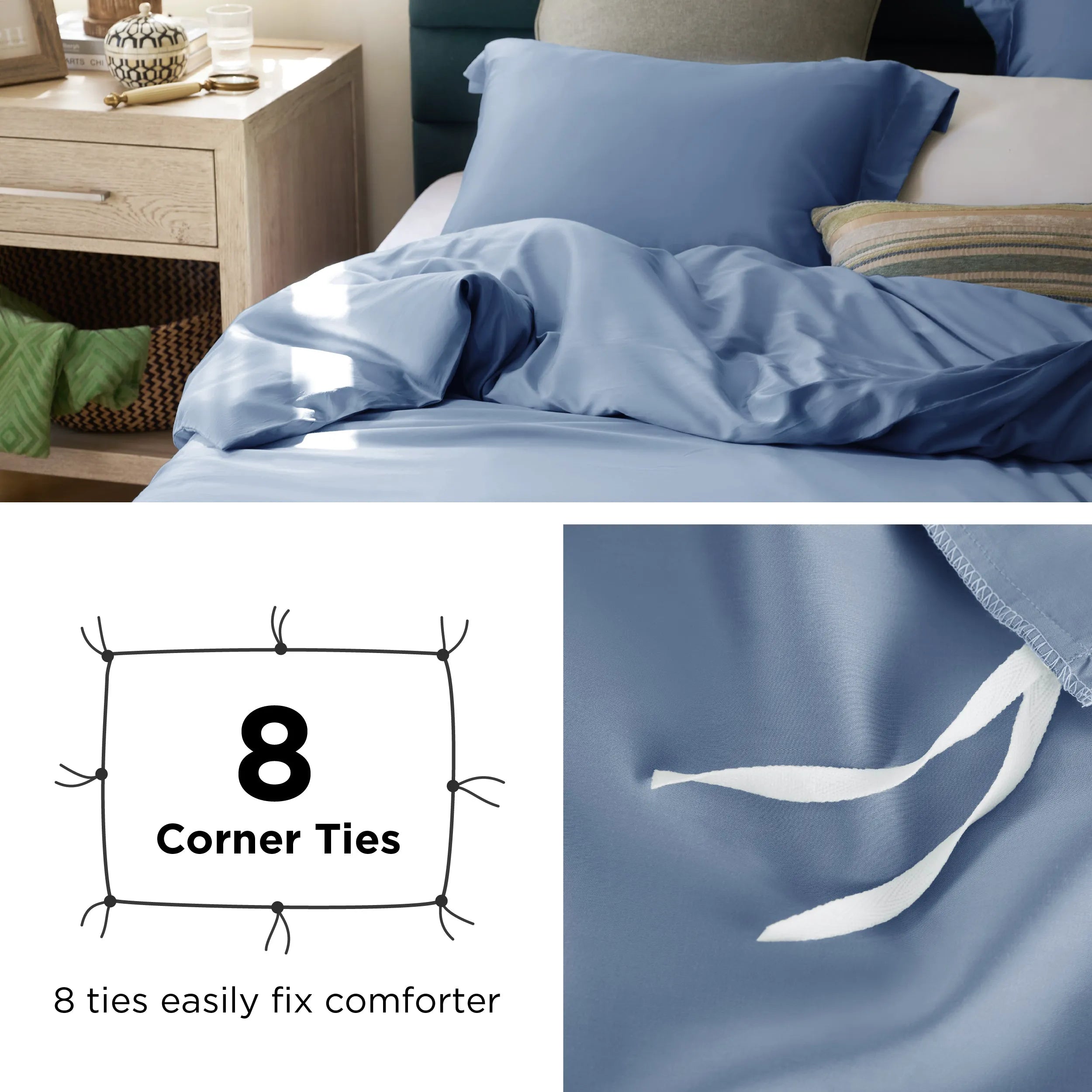 Lyocell Cotton Blend Duvet Cover Set