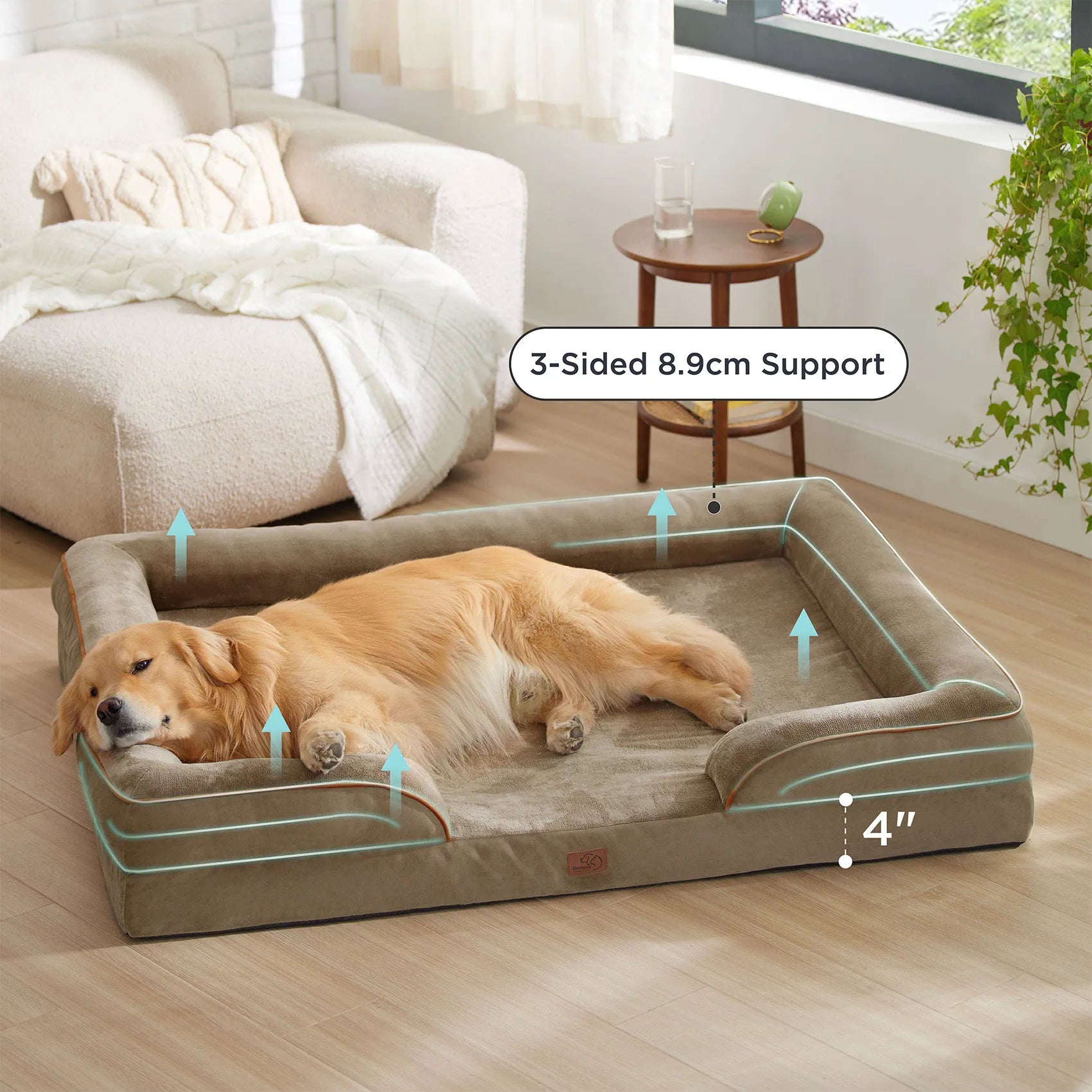 Orthopedic Flannel Dog Sofa