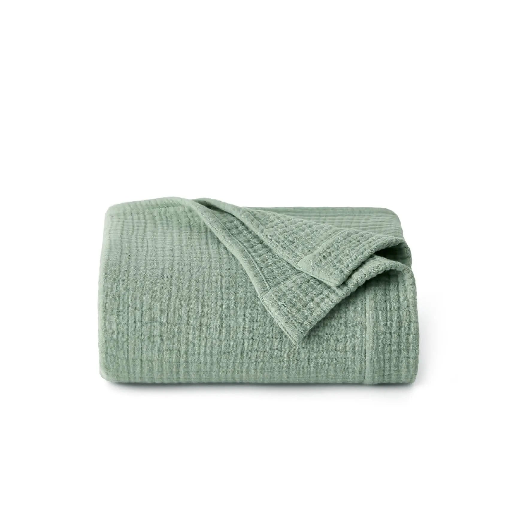 Spring Gauze Throw Blanket, 100% Cotton