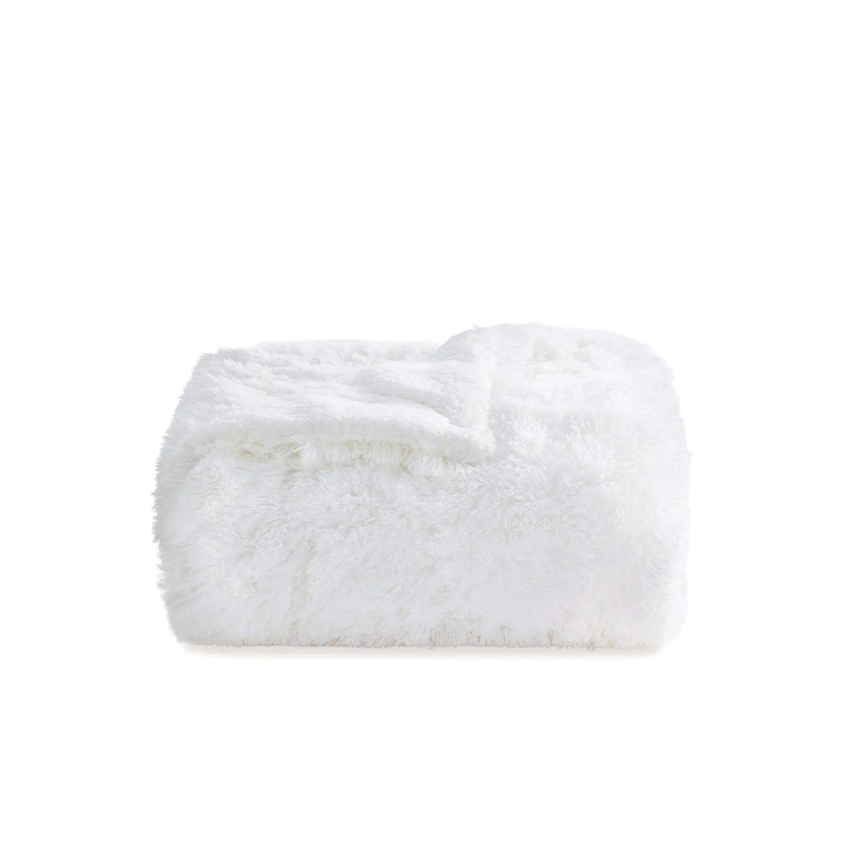 Fuzzy Faux Fur Throw Blanket