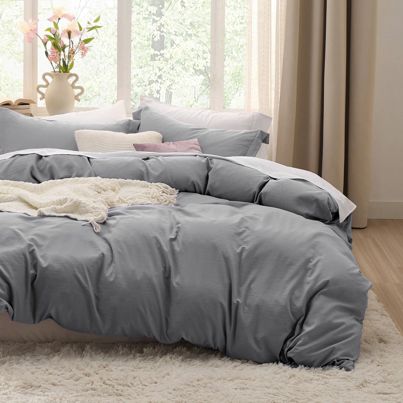 Ultra-Soft Hypoallergenic Microfiber Duvet Cover Set