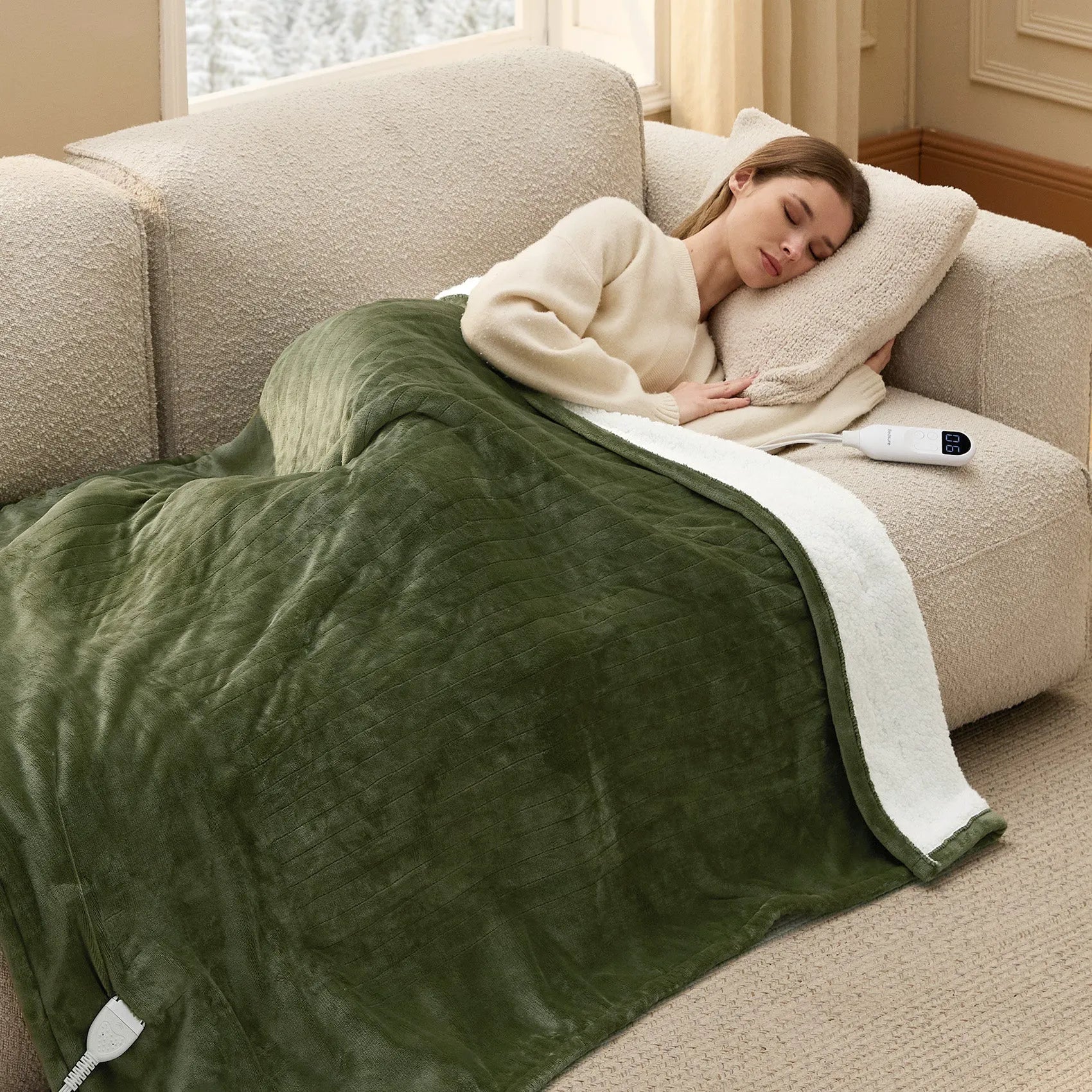 Heated Flannel Blanket