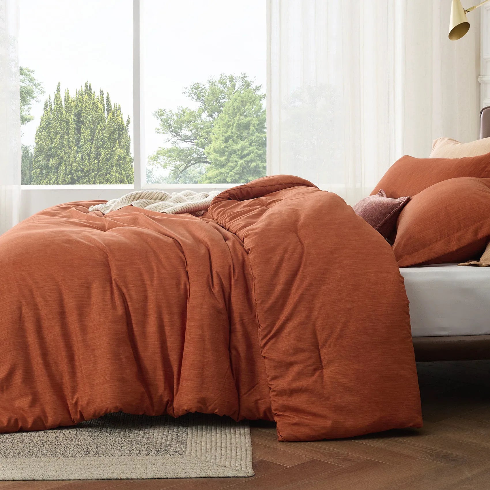 Cationic Dye Comforter Set - 90gsm