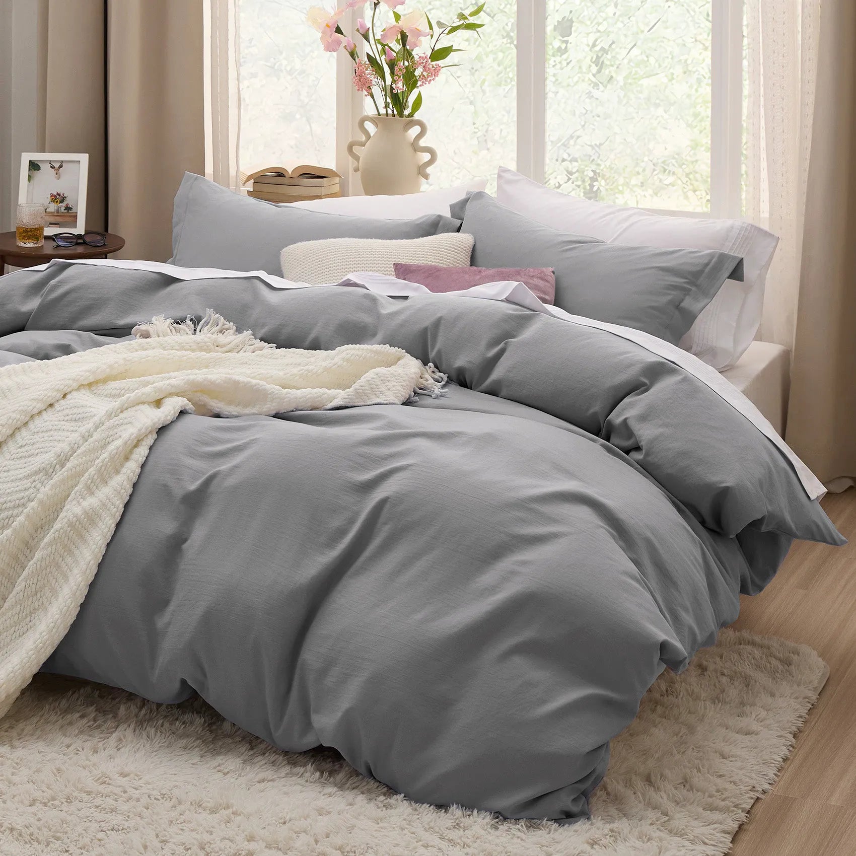 Ultra-Soft Hypoallergenic Microfiber Duvet Cover Set