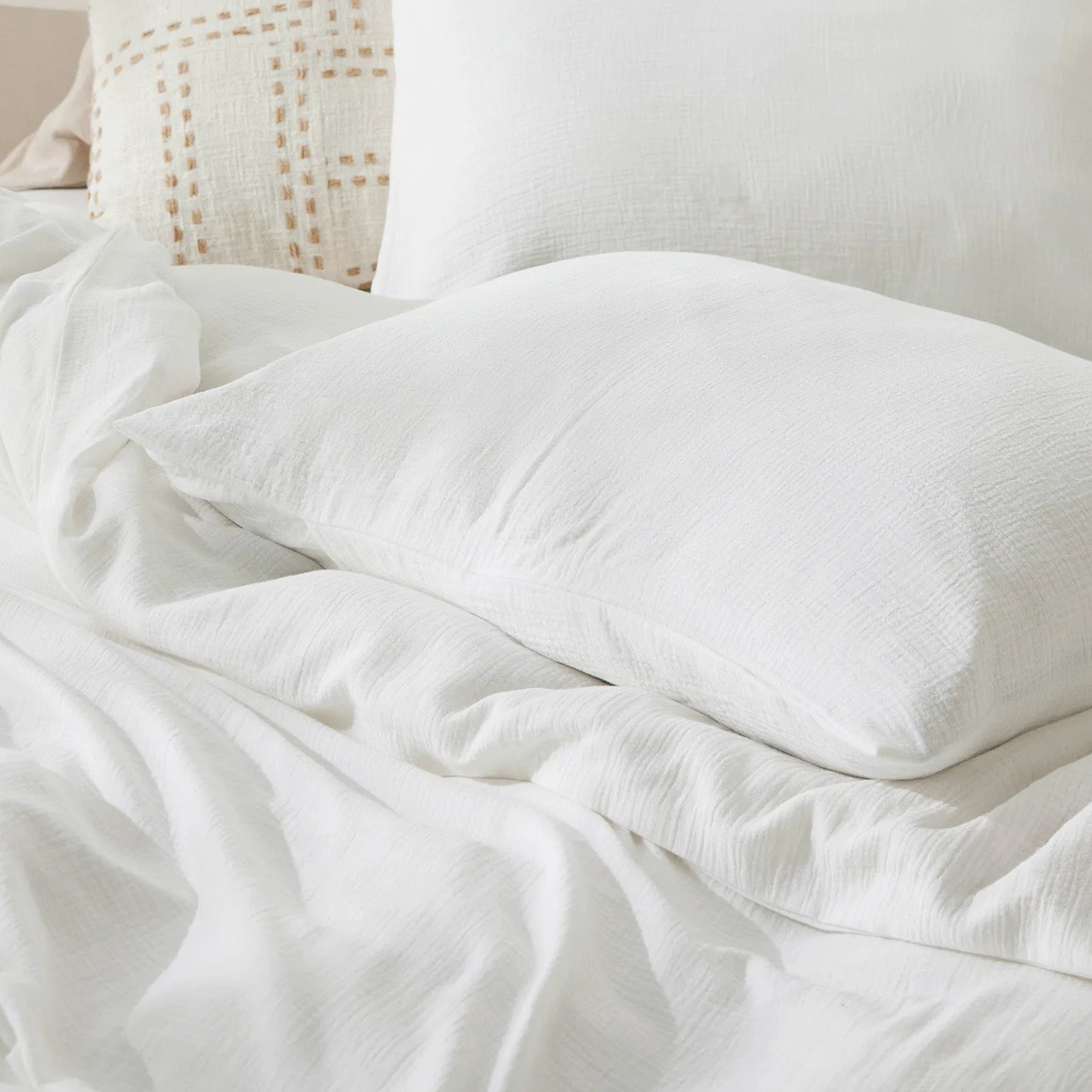 PureWoven™ Bamboo Cotton Muslin Duvet Cover Set