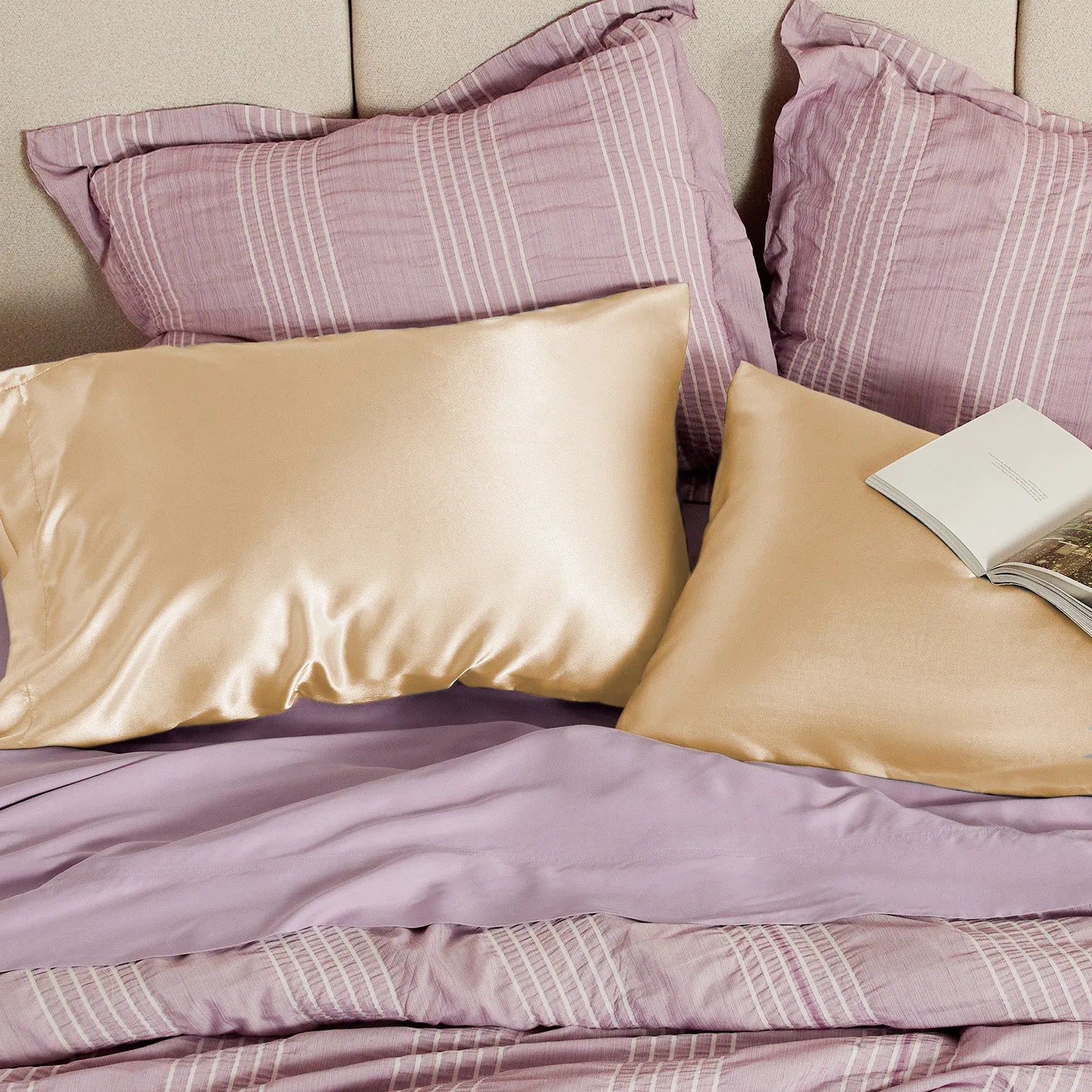 Luxurious Solid Satin Pillowcase