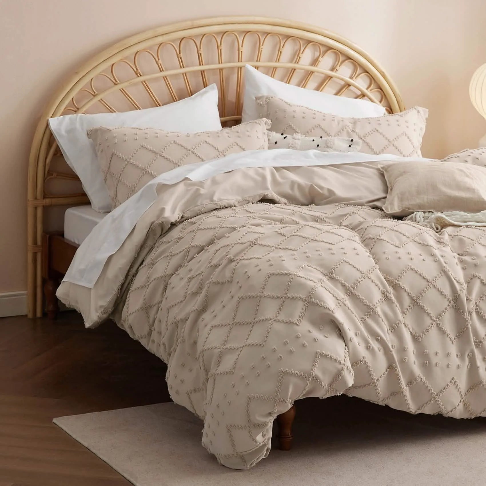 Boho Embroidery Duvet Cover Set