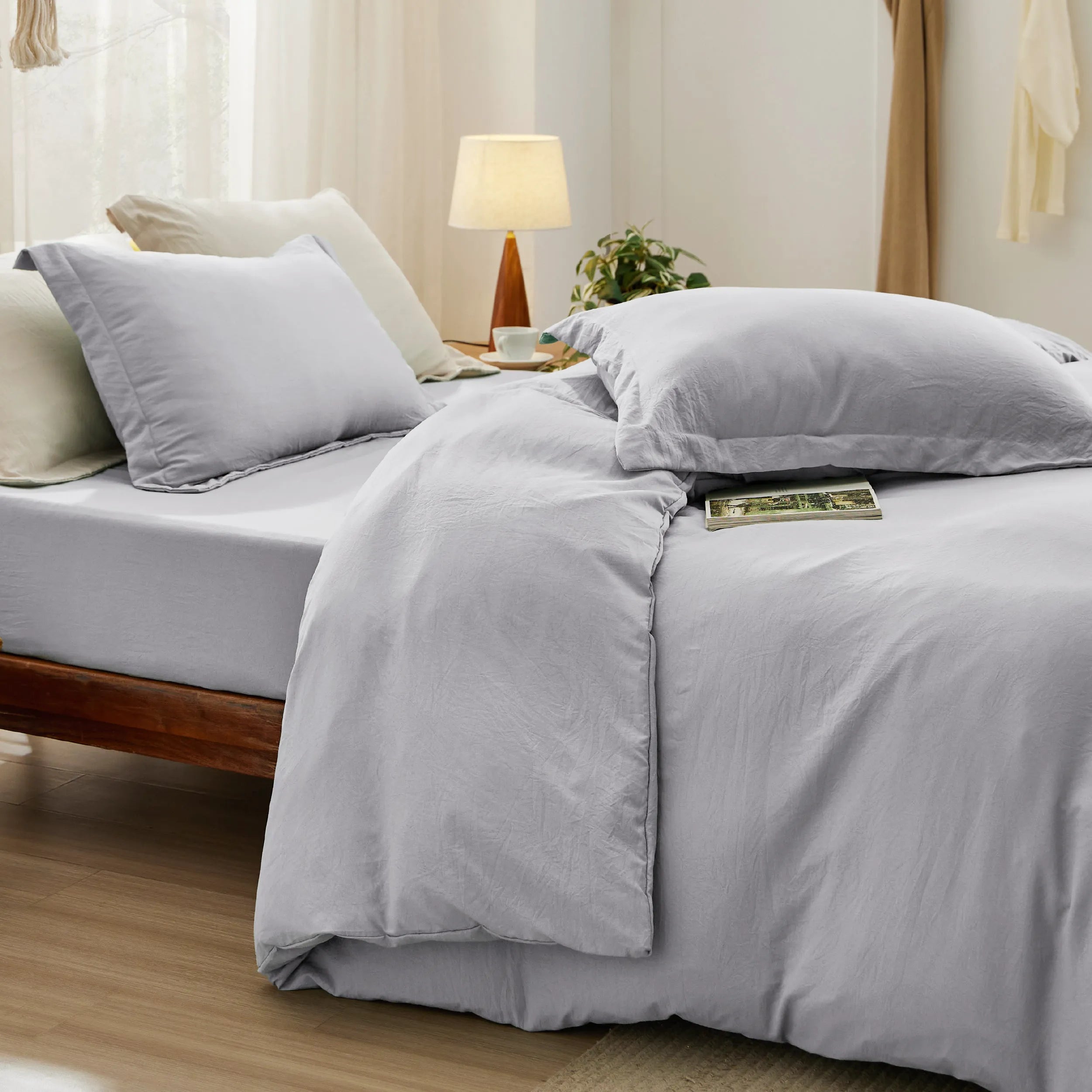 Prewashed Microfiber Duvet Cover Set