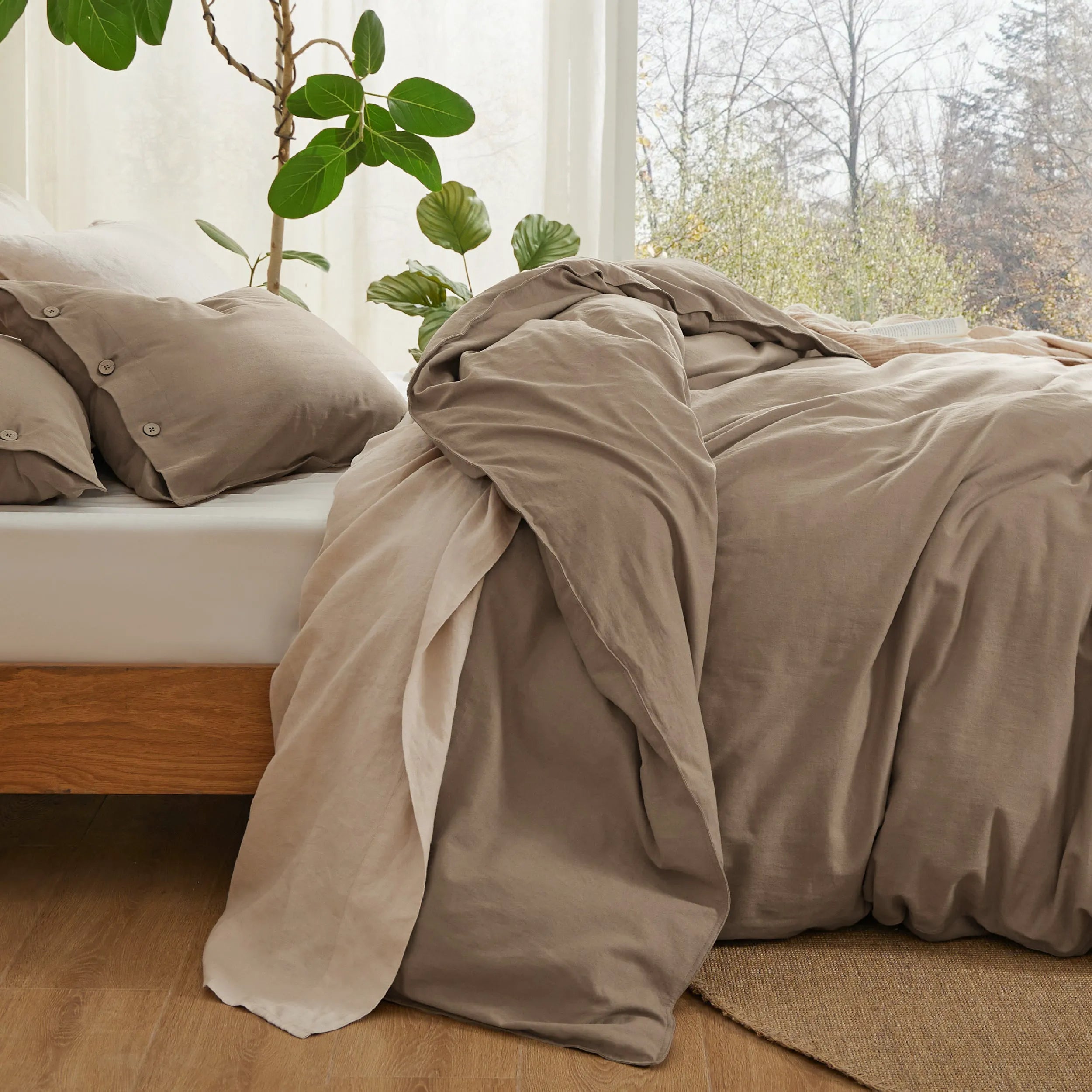 PureWoven™ Cotton-Linen Blend Duvet Cover Set