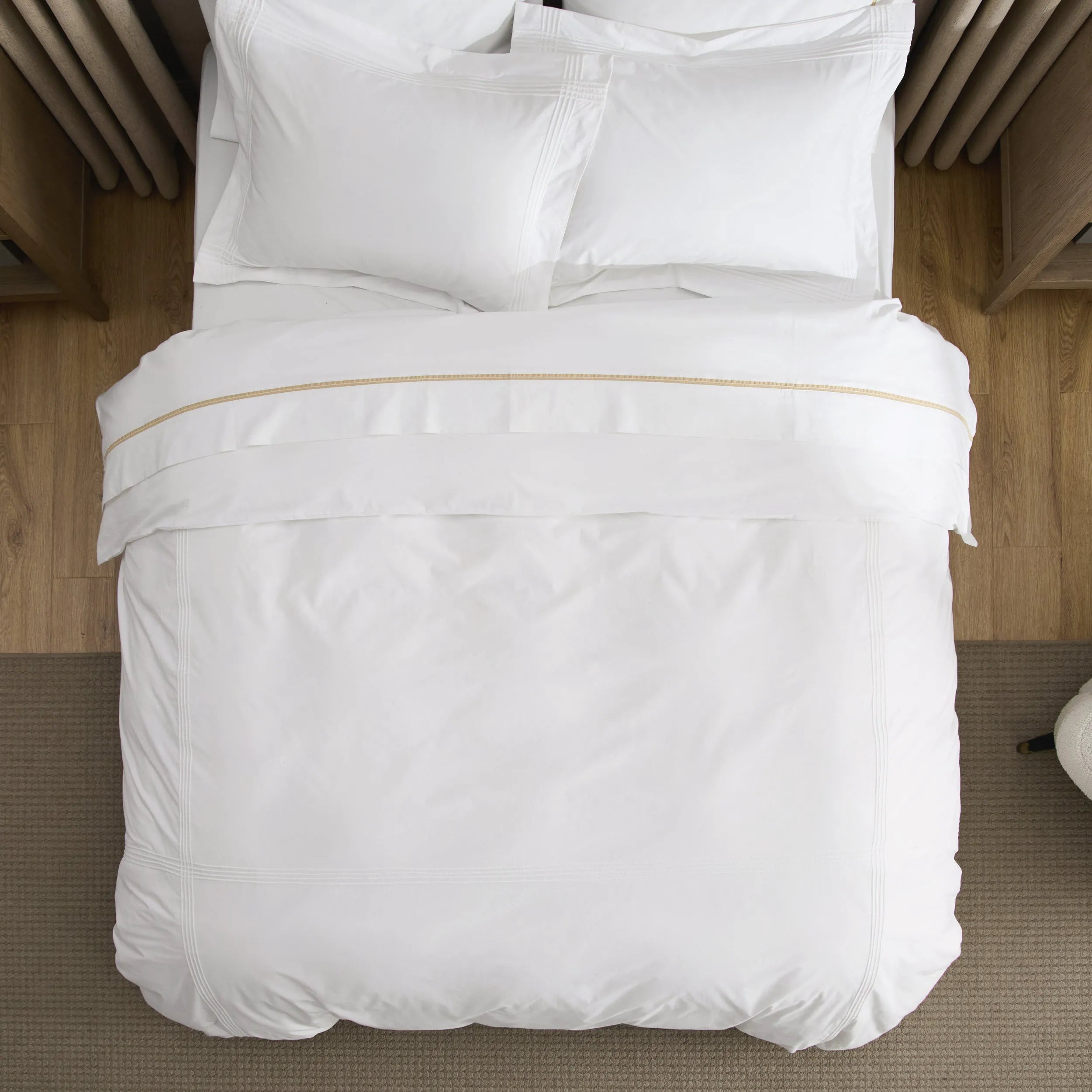 PureWoven™ Cotton Embroidered Hotel Duvet Cover Set
