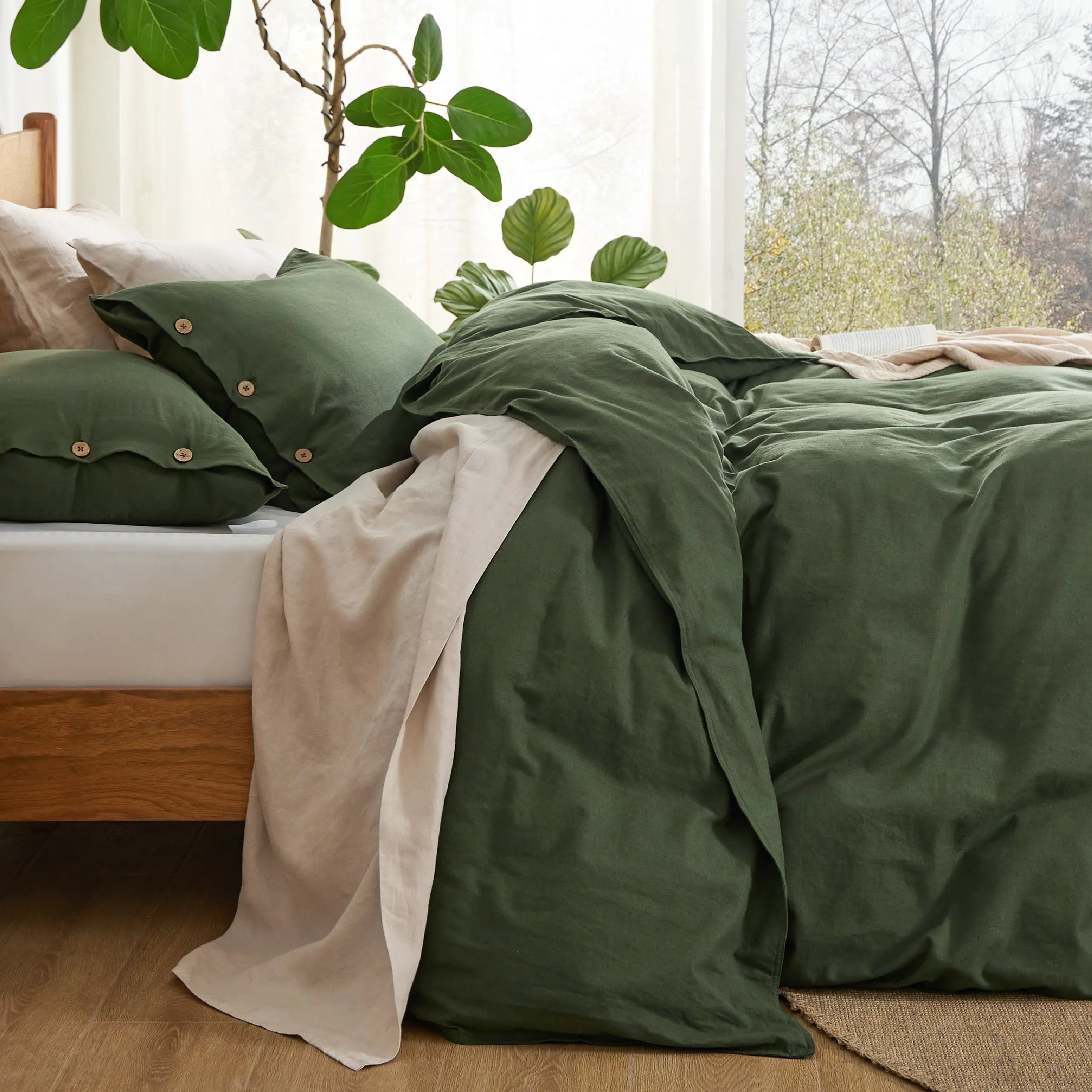 PureWoven™ Cotton-Linen Blend Duvet Cover Set