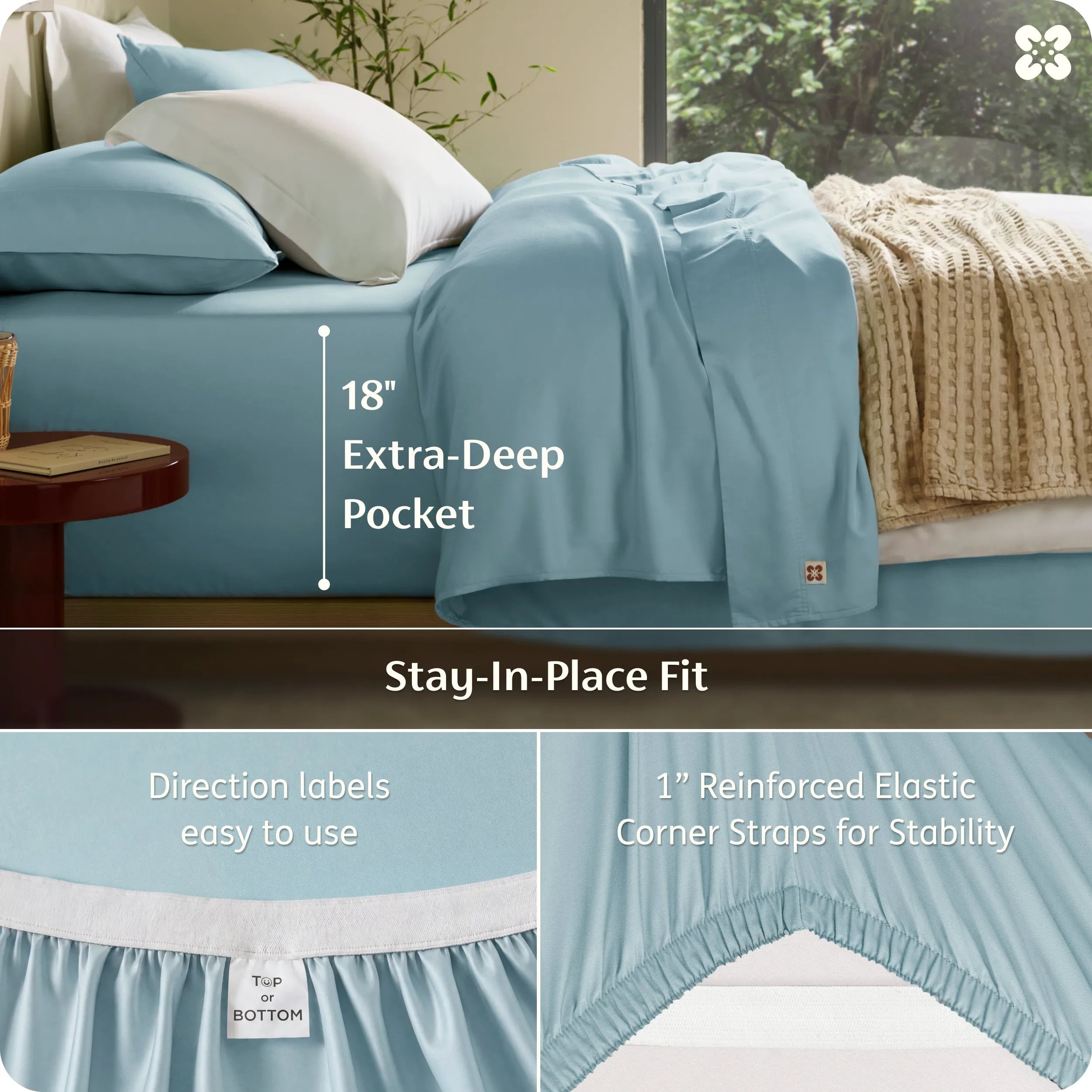 PureWoven™ Organic Bamboo Viscose Sheet Set